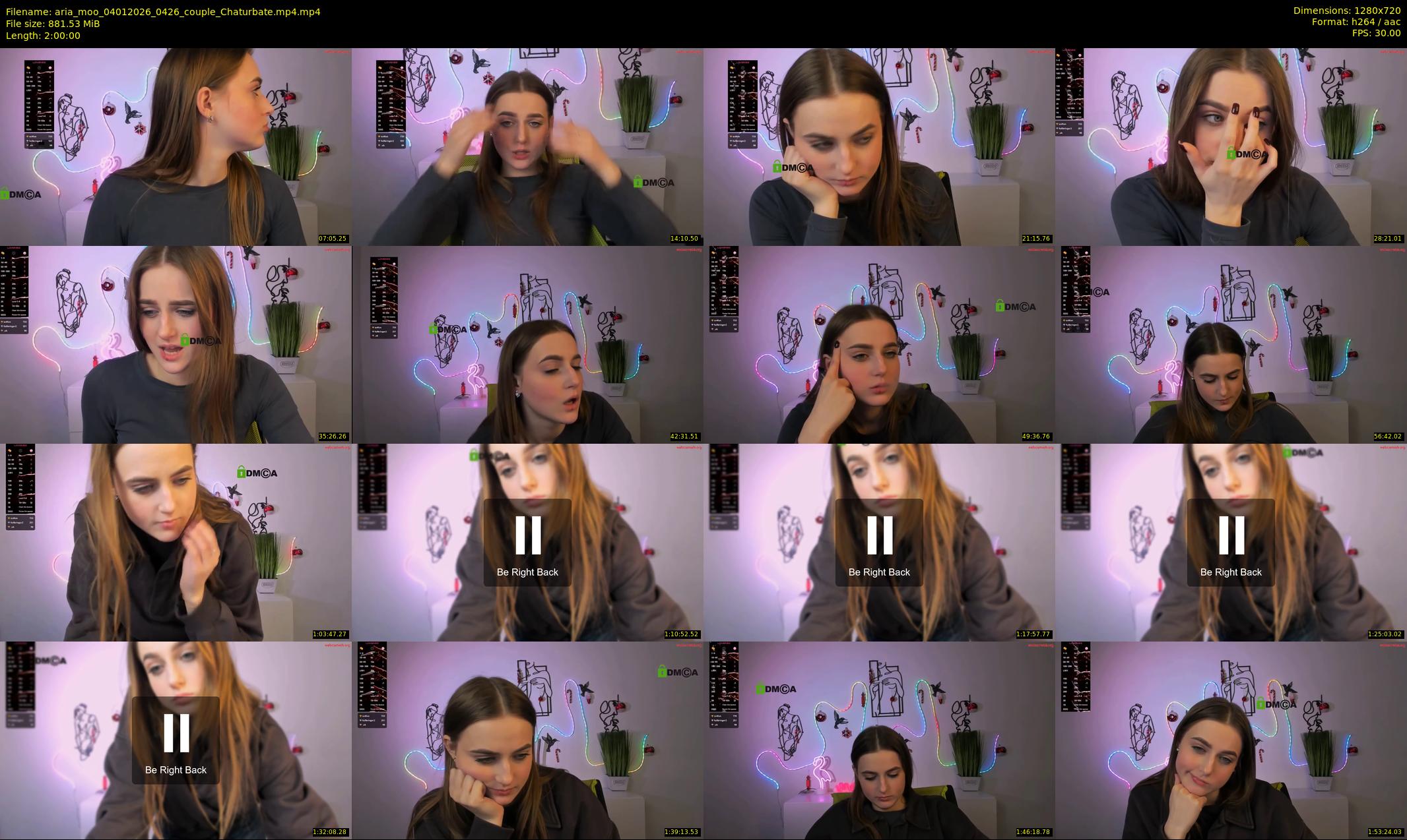 aria_moo — 120 minute Chaturbate couple cam show recording, 720p, Jan 4, 2026