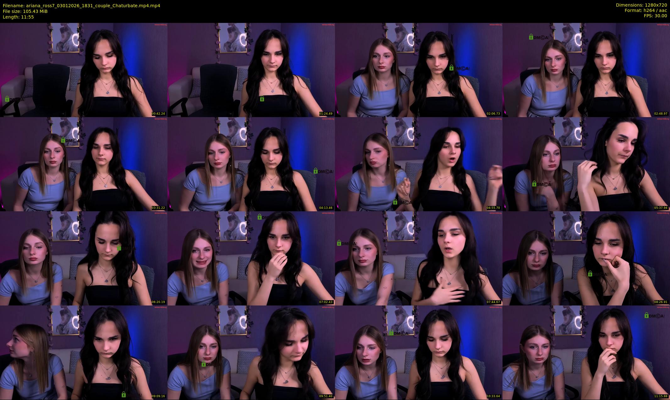 ariana_ross7 — 12 minute Chaturbate couple cam show recording, 720p, Jan 3, 2026