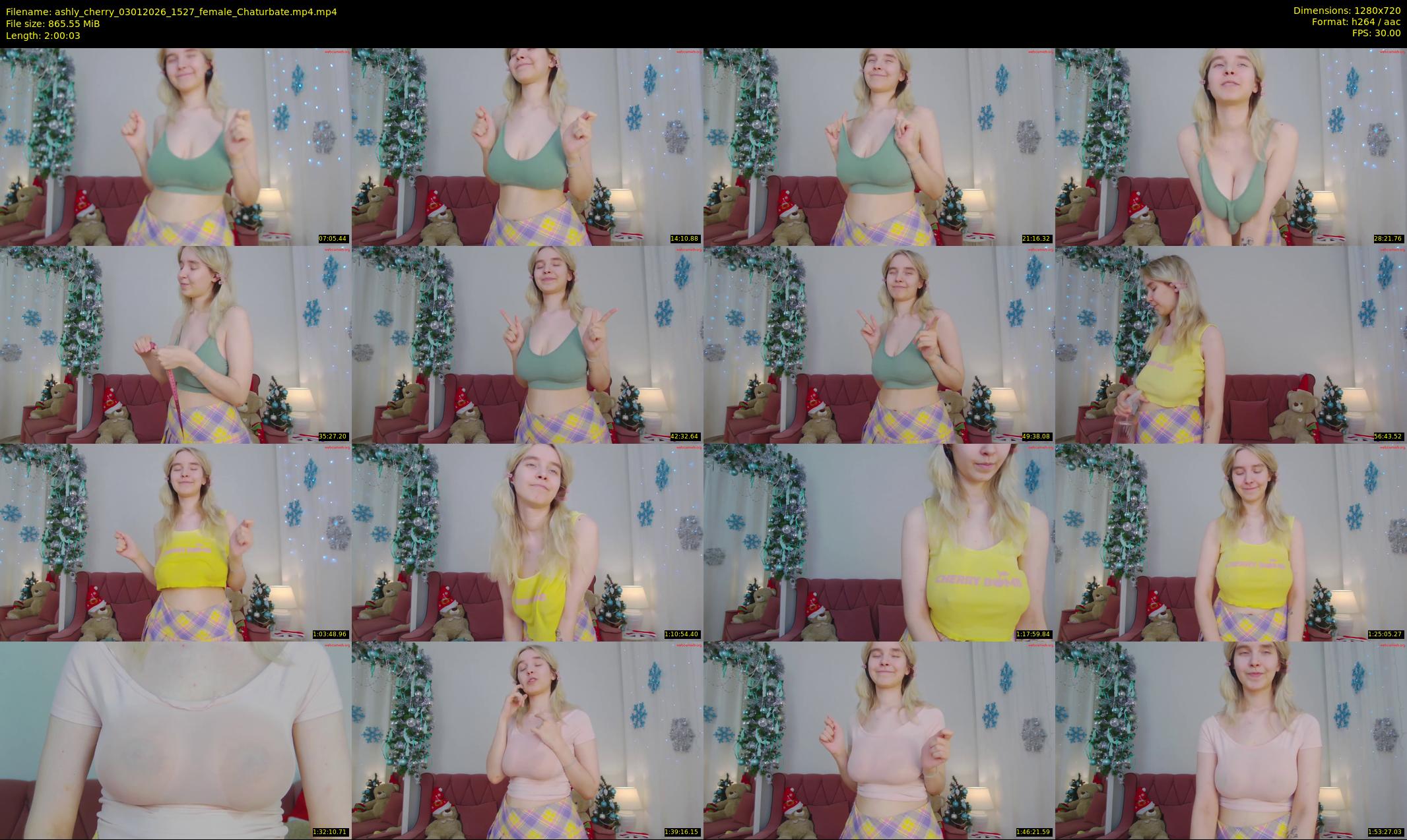 ashly_cherry — 121 minute Chaturbate female cam show recording, 720p, Jan 3, 2026