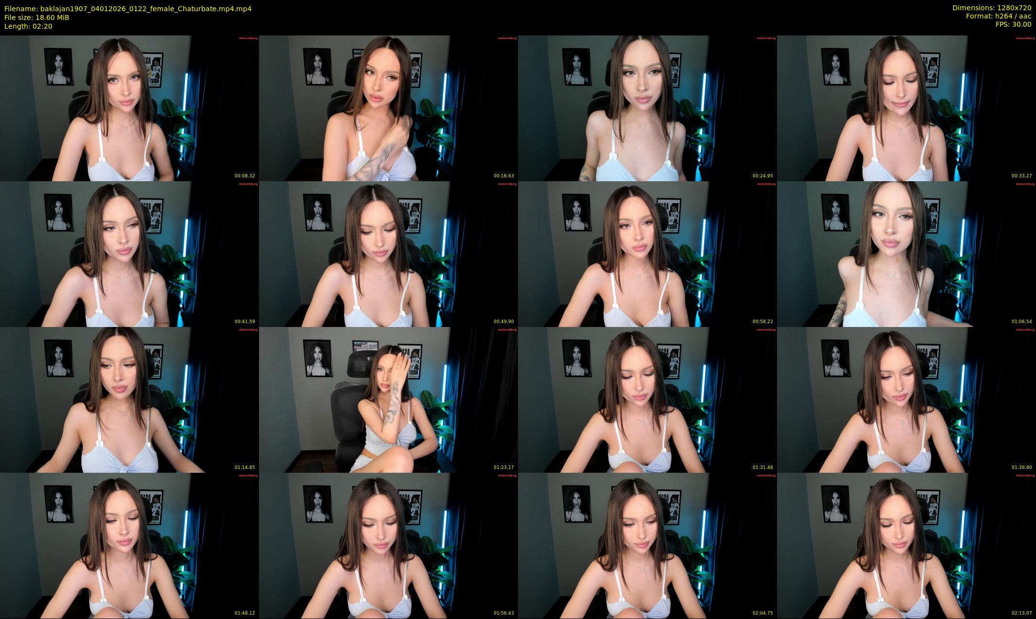 baklajan1907 — 3 minute Chaturbate female cam show recording, 720p, Jan 4, 2026