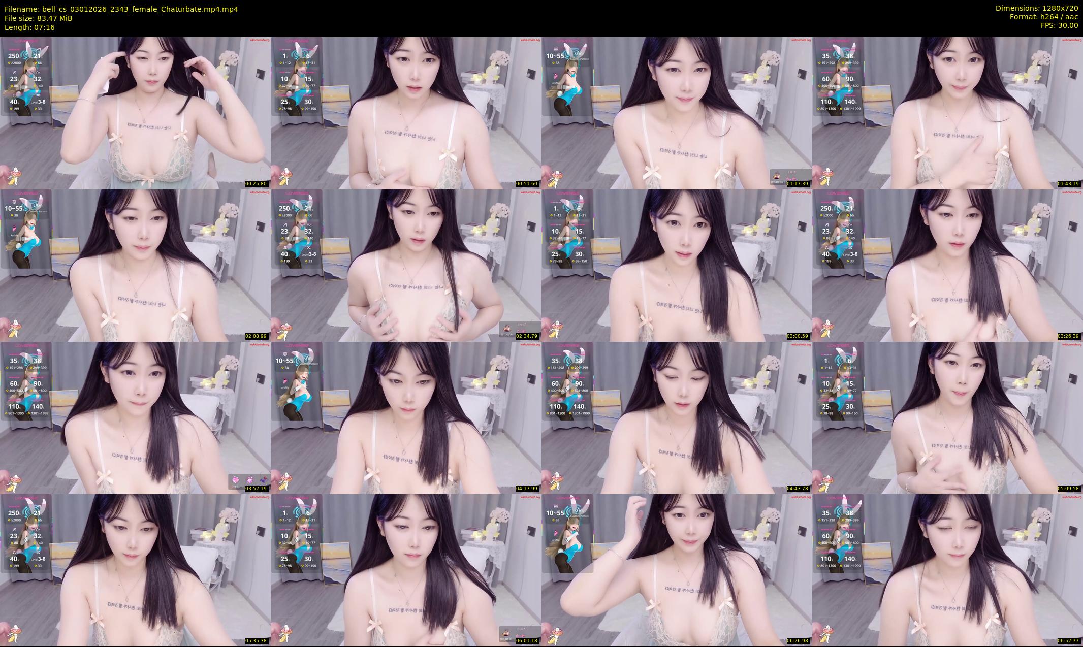 bell_cs — 8 minute Chaturbate female cam show recording, 720p, Jan 3, 2026