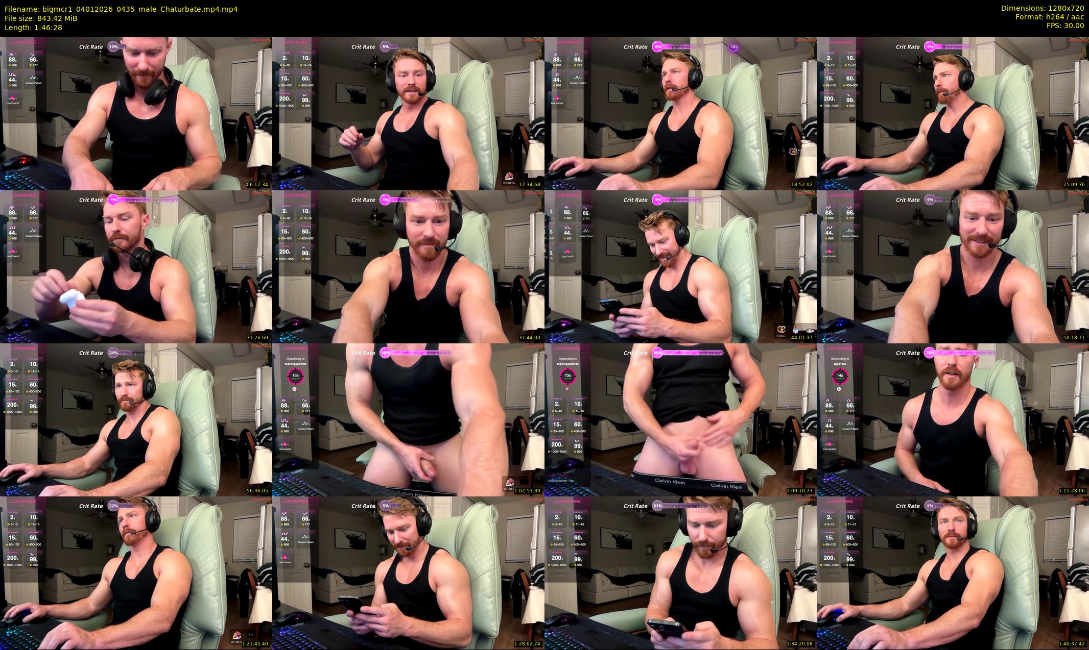 bigmcr1 — 107 minute Chaturbate male cam show recording, 720p, Jan 4, 2026