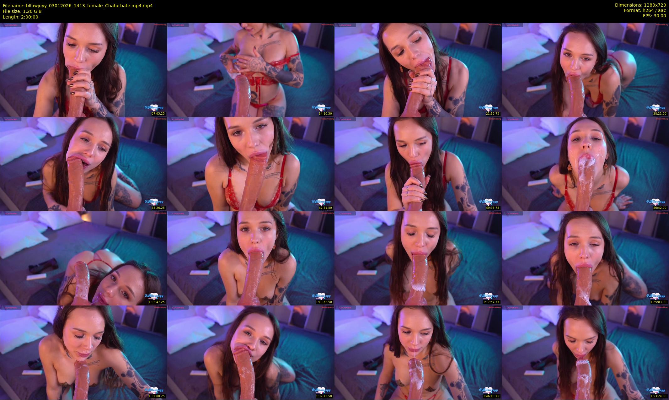 bllowjoyy — 120 minute Chaturbate female cam show recording, 720p, Jan 3, 2026