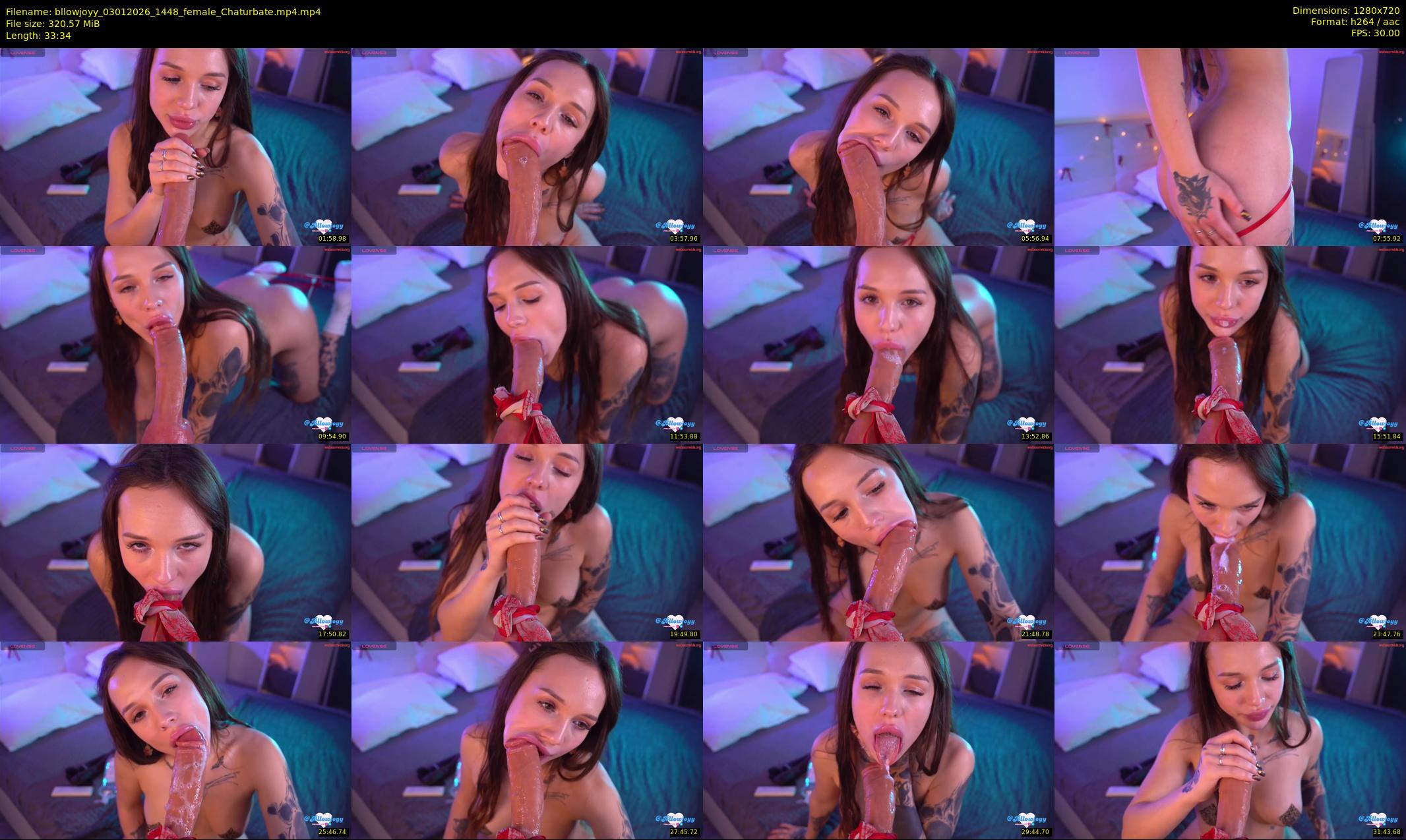 bllowjoyy — 34 minute Chaturbate female cam show recording, 720p, Jan 3, 2026