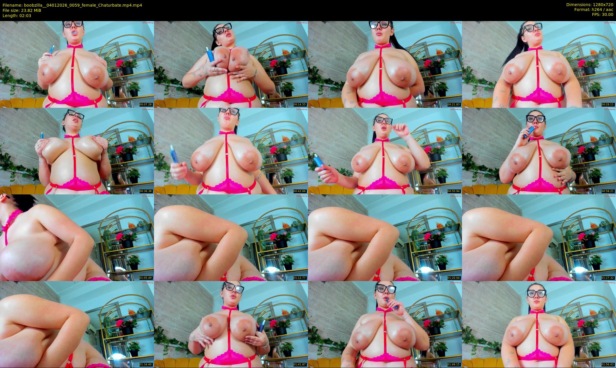 boobzilla_ — 3 minute Chaturbate female cam show recording, 720p, Jan 4, 2026