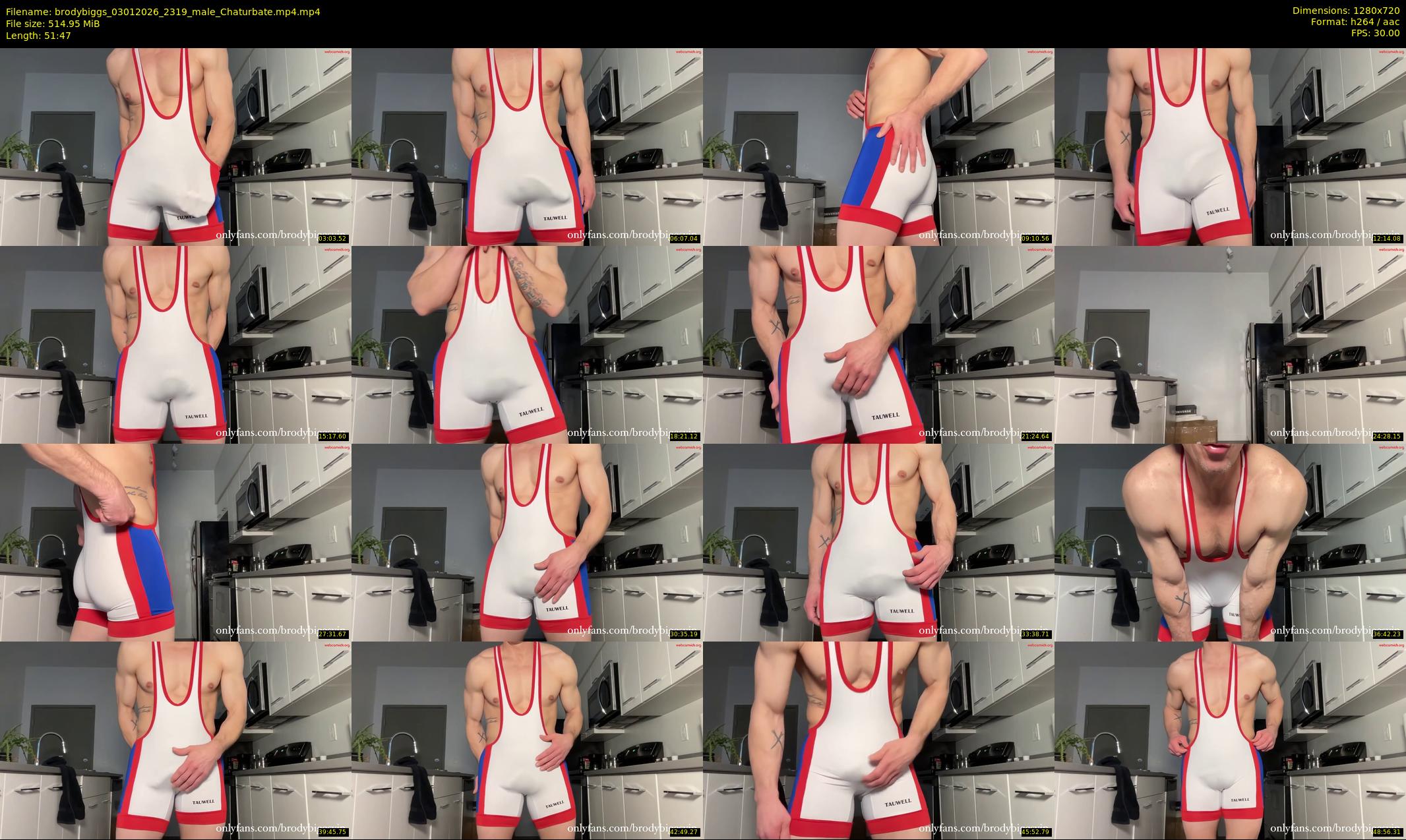 brodybiggs — 52 minute Chaturbate male cam show recording, 720p, Jan 3, 2026