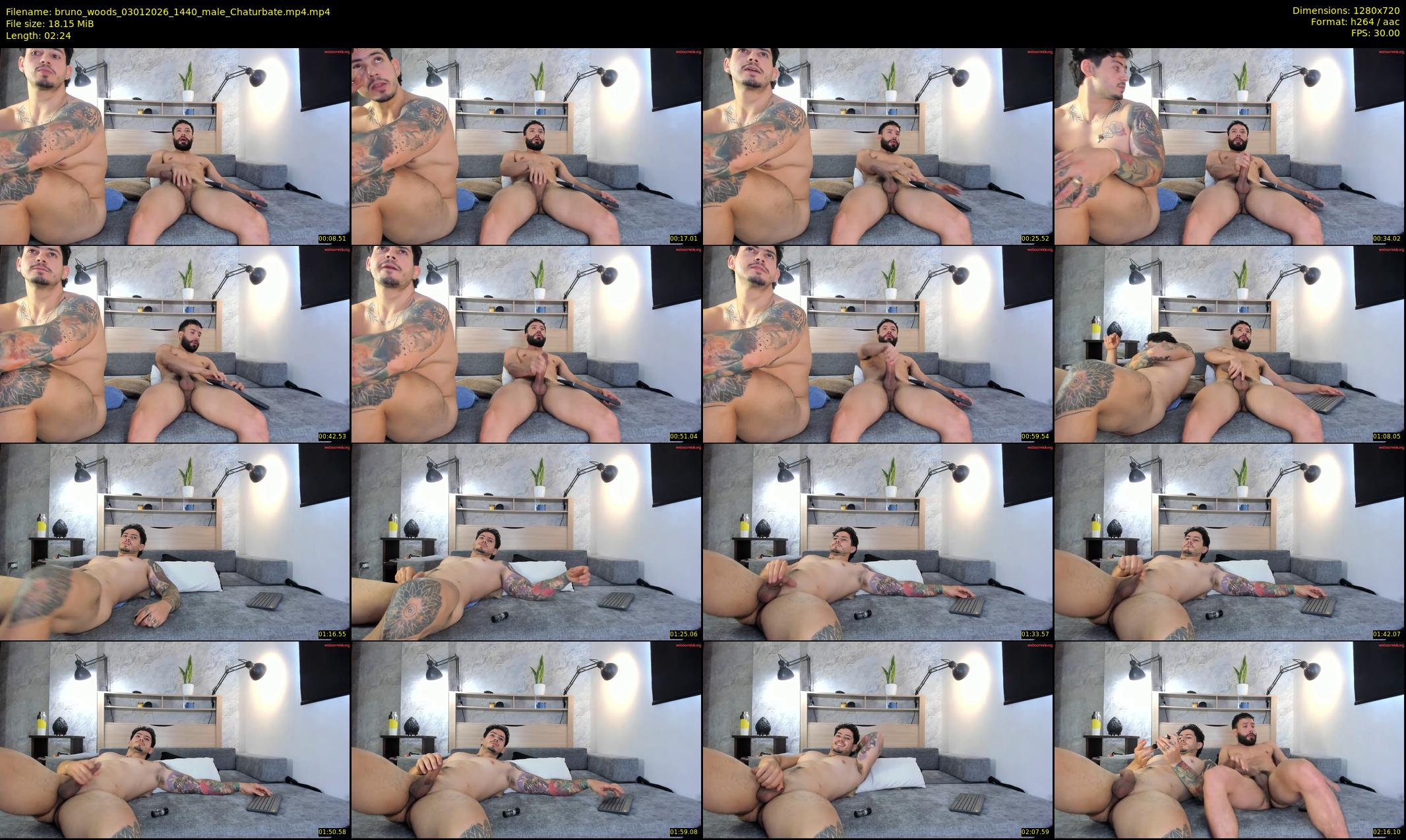 bruno_woods — 3 minute Chaturbate male cam show recording, 720p, Jan 3, 2026