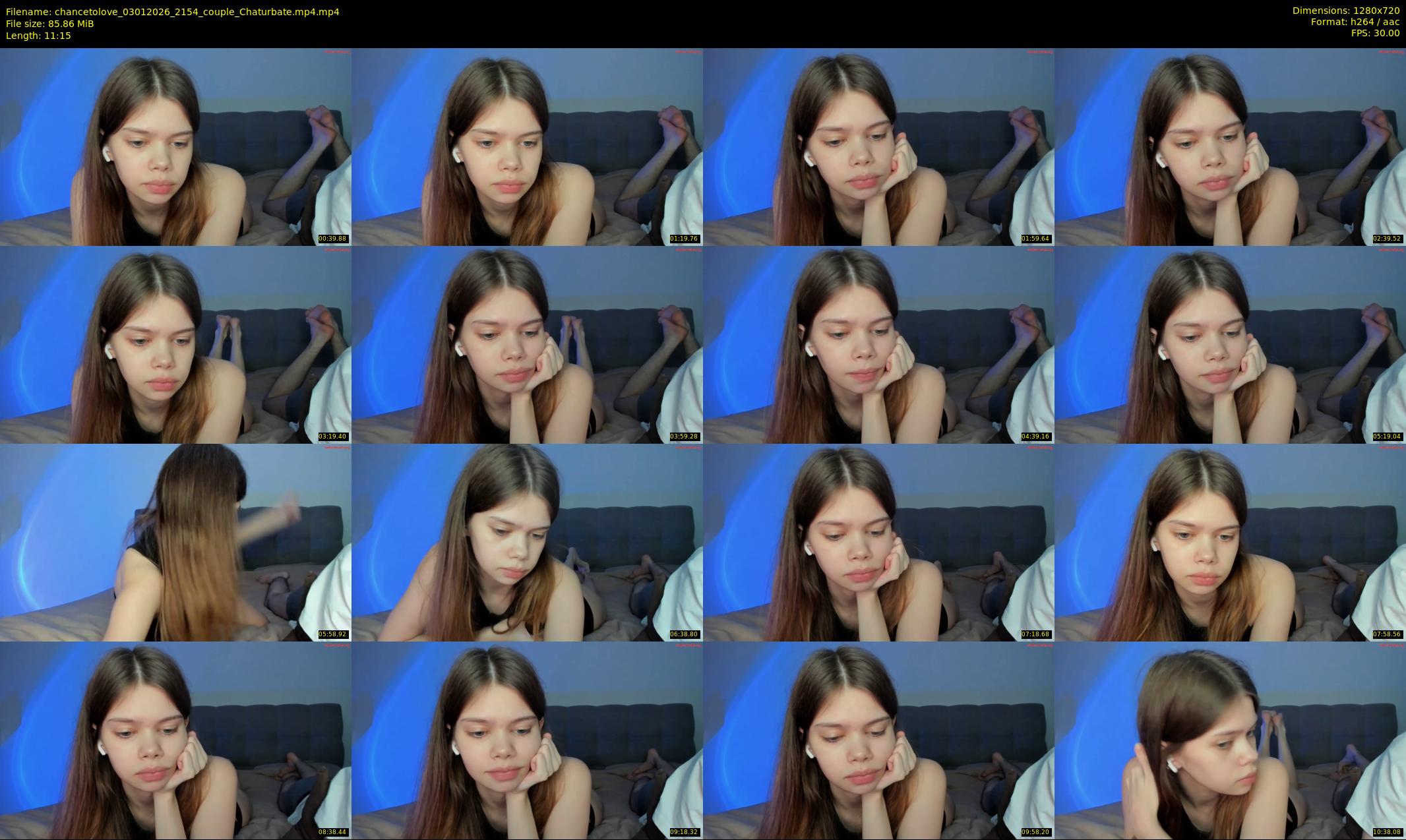 chancetolove — 12 minute Chaturbate couple cam show recording, 720p, Jan 3, 2026