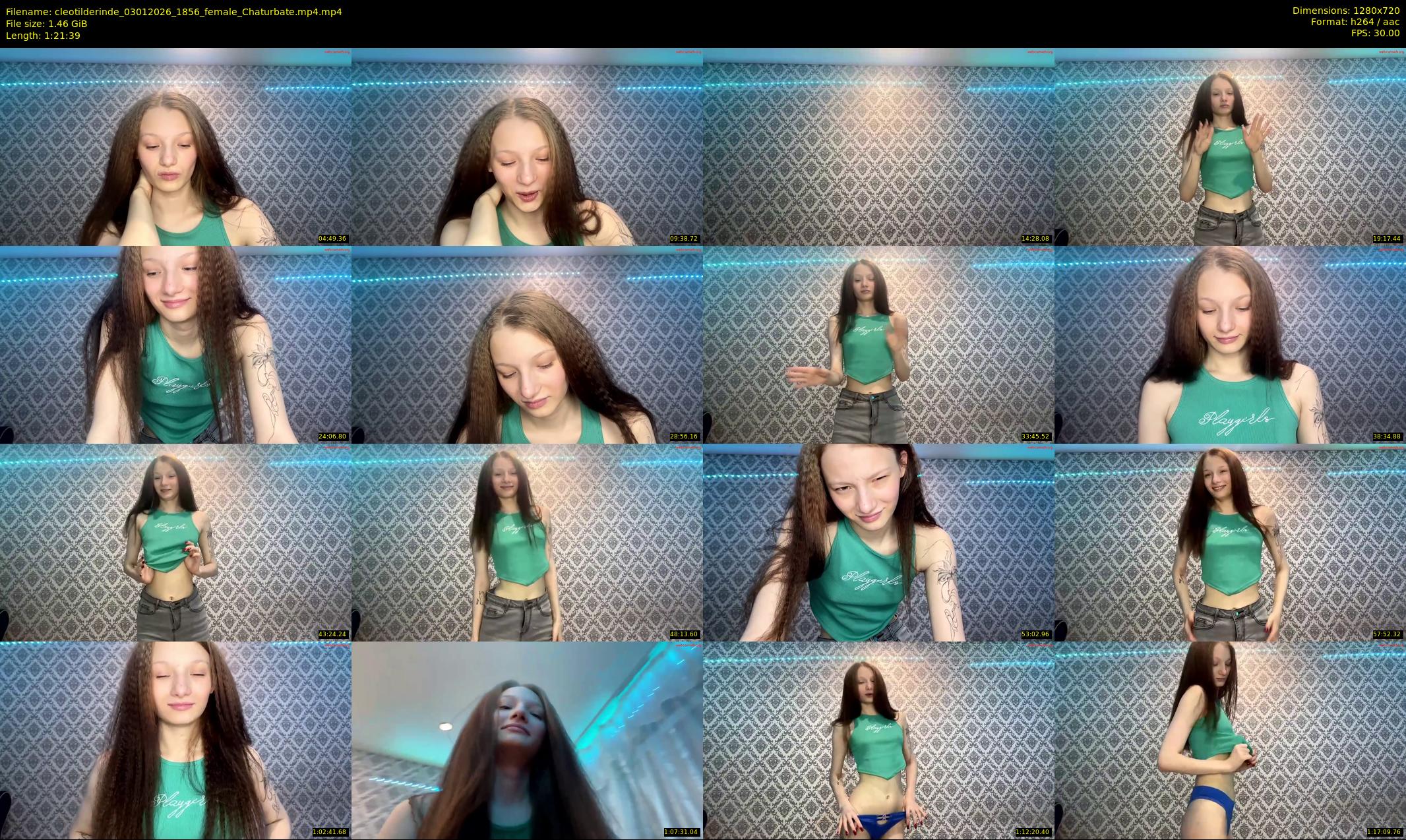cleotilderinde — 82 minute Chaturbate female cam show recording, 720p, Jan 3, 2026
