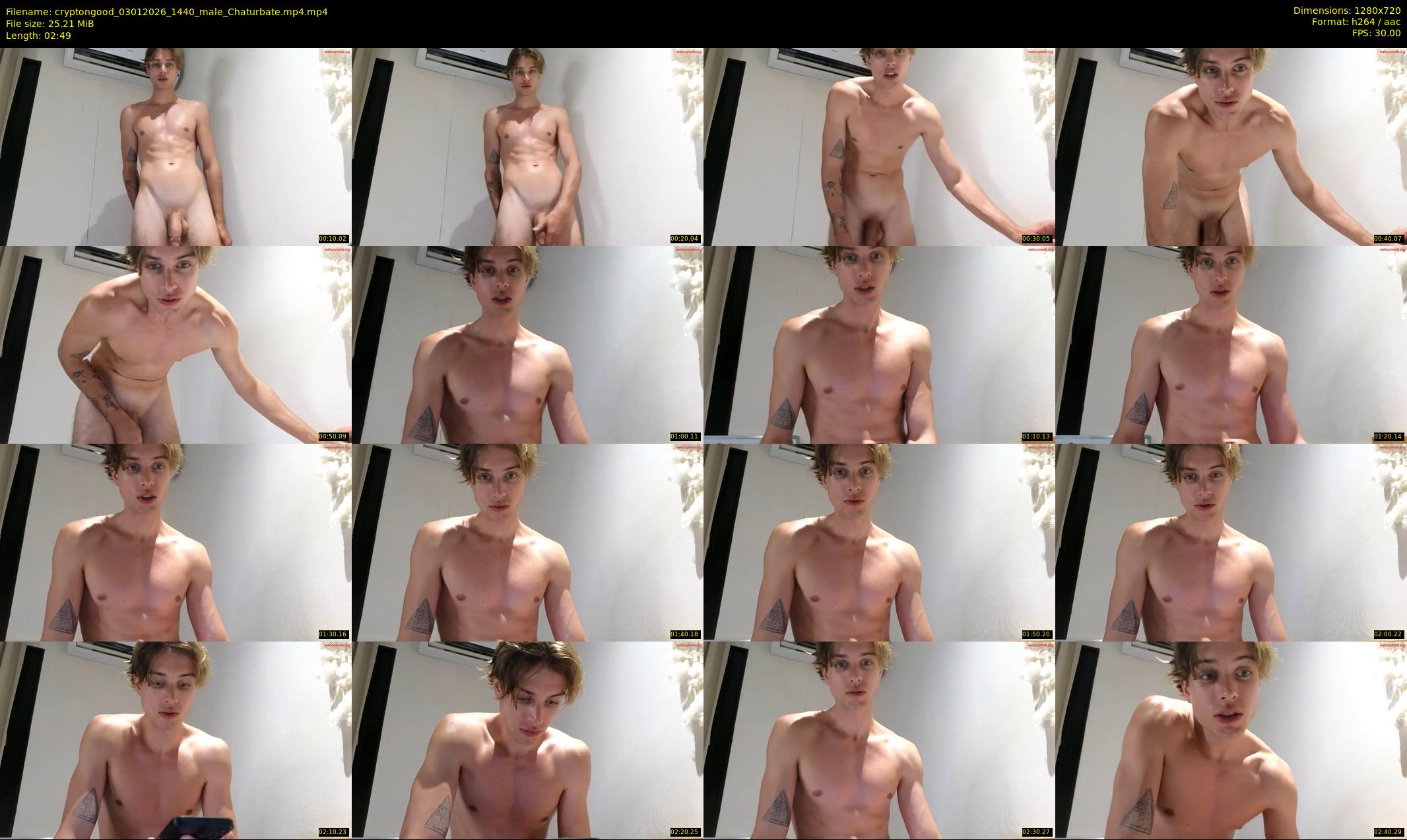 cryptongood — 3 minute Chaturbate male cam show recording, 720p, Jan 3, 2026
