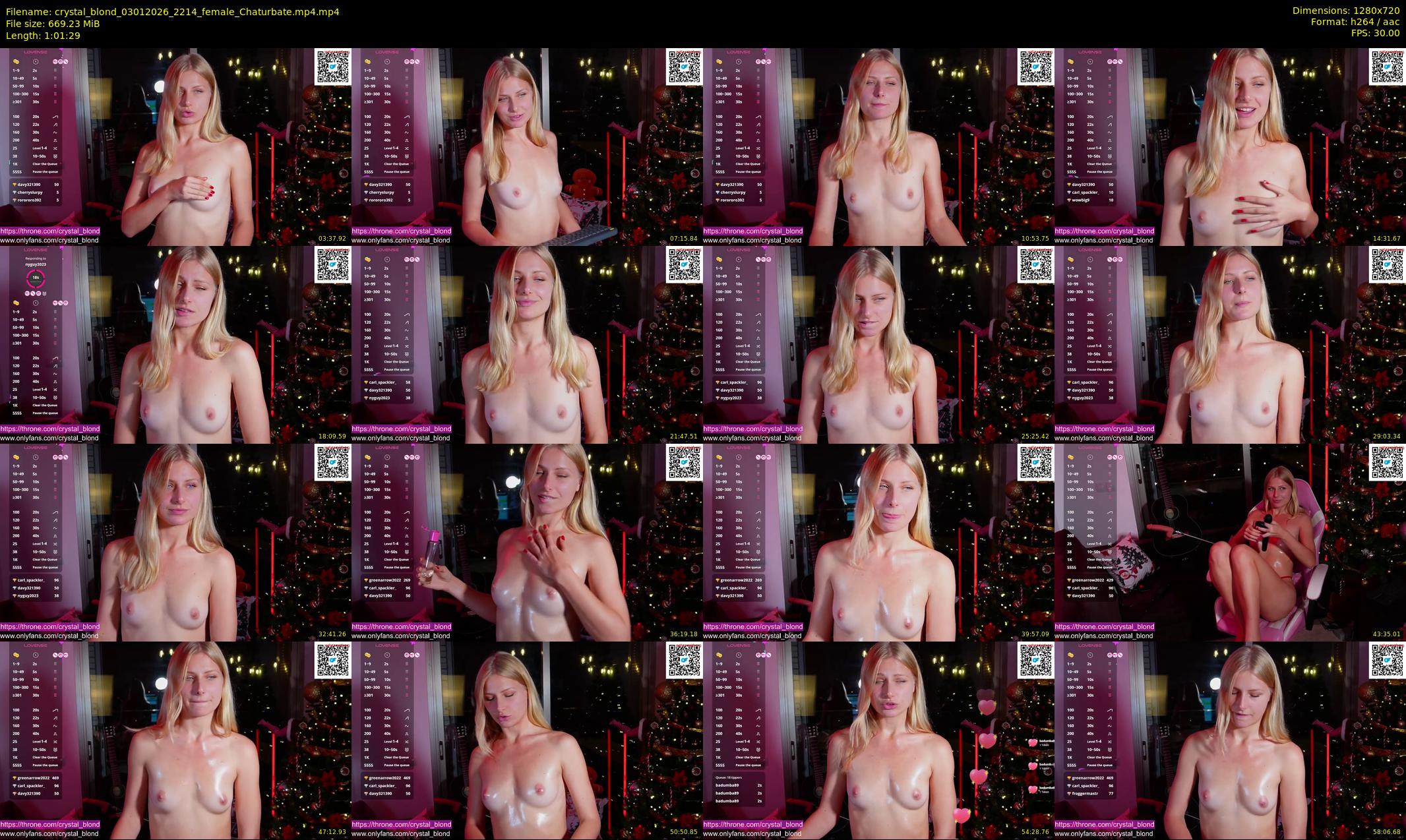 crystal_blond — 62 minute Chaturbate female cam show recording, 720p, Jan 3, 2026