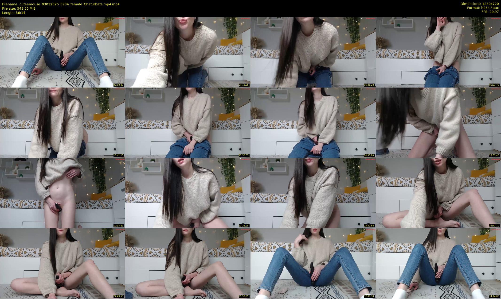 cuteemouse — 37 minute Chaturbate female cam show recording, 720p, Jan 3, 2026