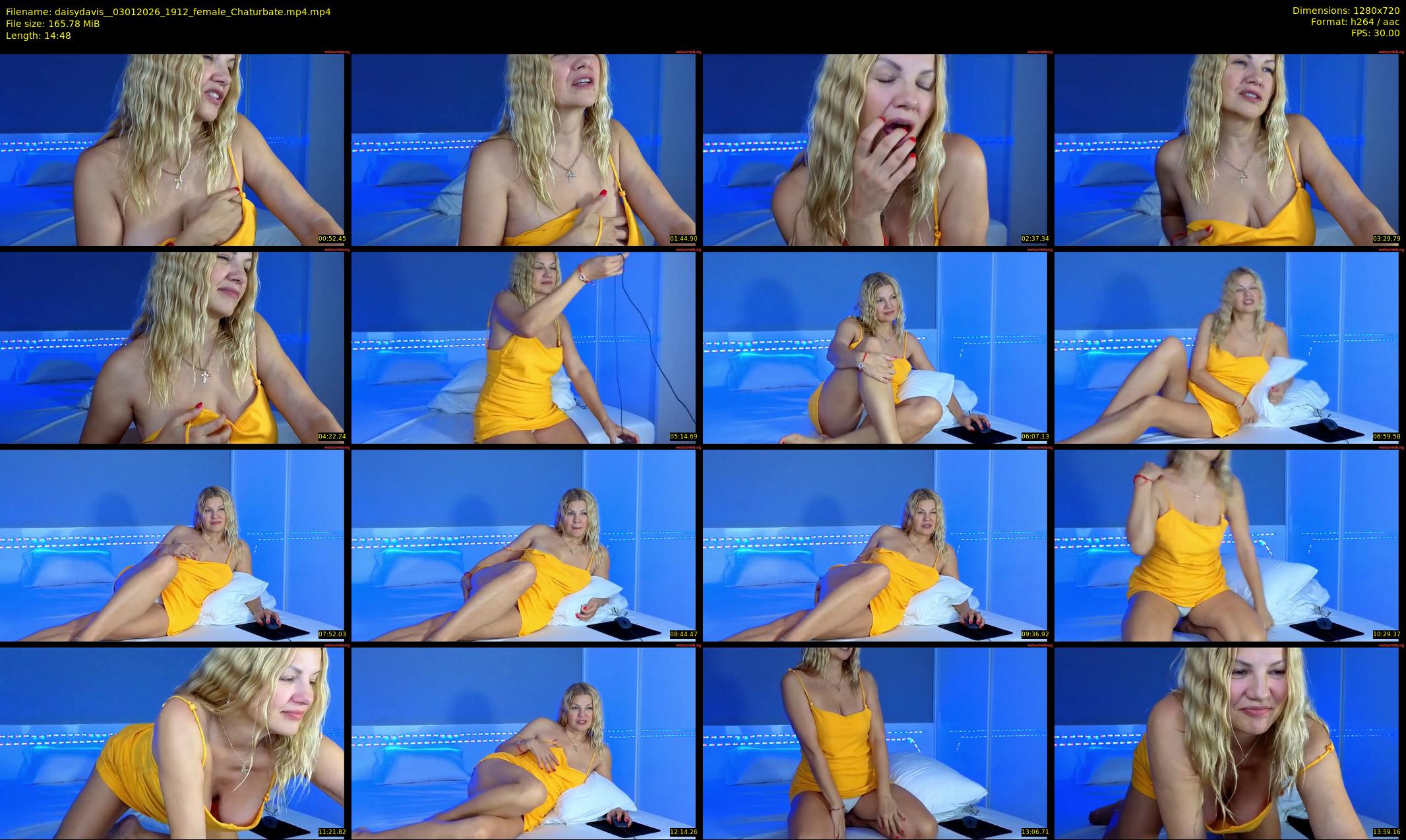 daisydavis_ — 15 minute Chaturbate female cam show recording, 720p, Jan 3, 2026