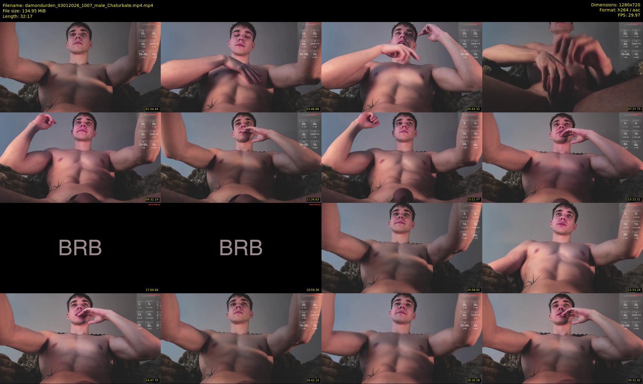 damondurden — 33 minute Chaturbate male cam show recording, 720p, Jan 3, 2026