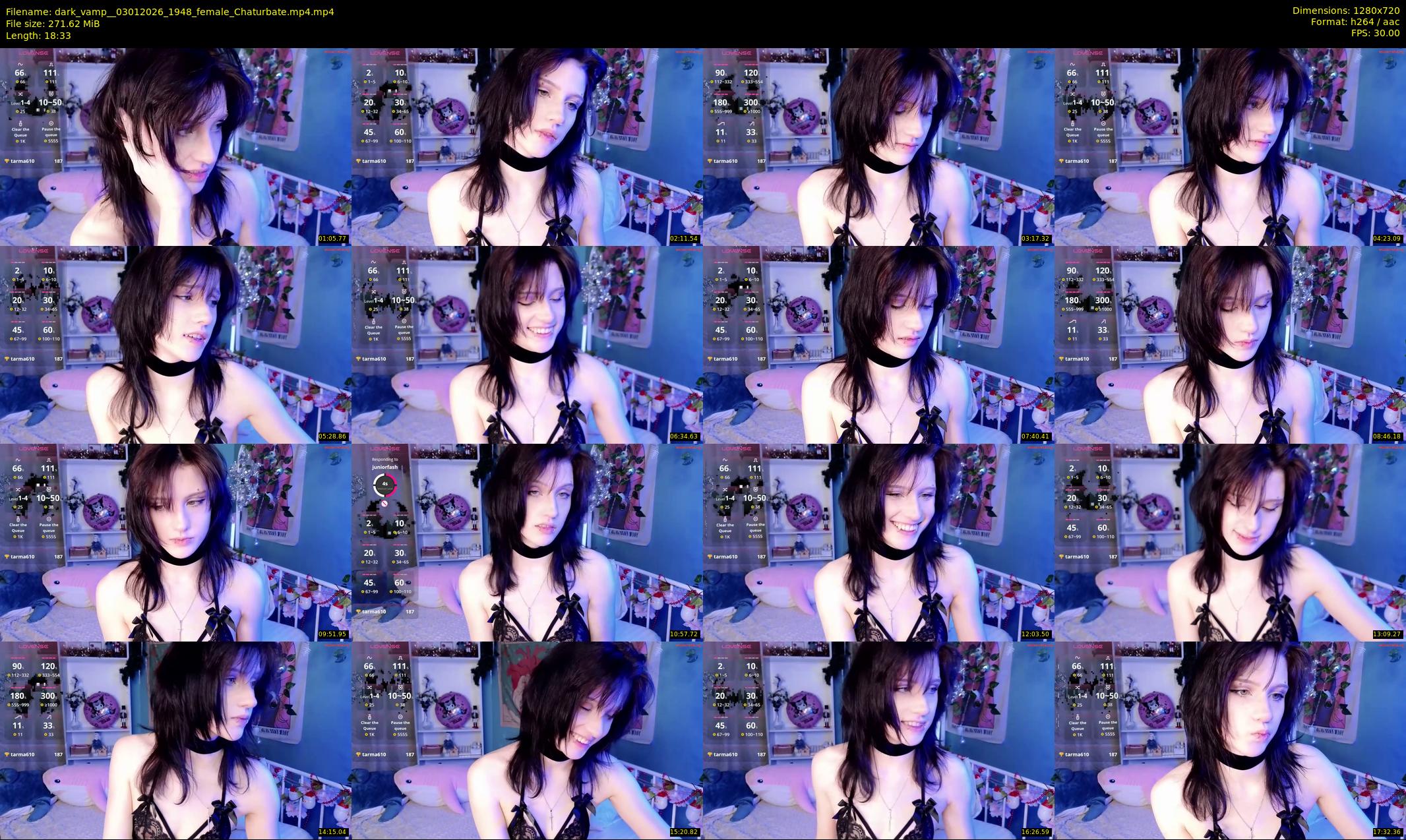 dark_vamp_ — 19 minute Chaturbate female cam show recording, 720p, Jan 3, 2026