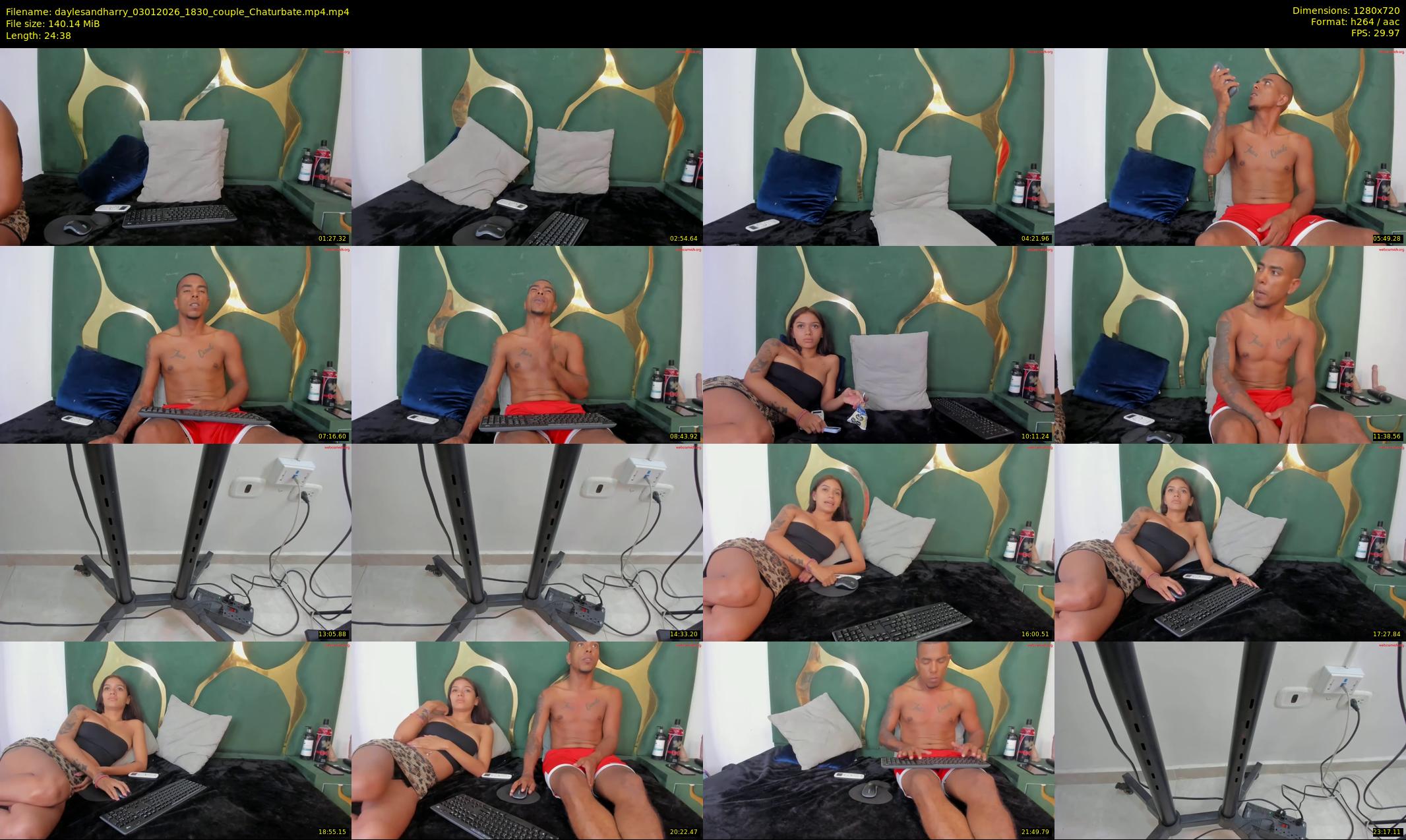 daylesandharry — 25 minute Chaturbate couple cam show recording, 720p, Jan 3, 2026