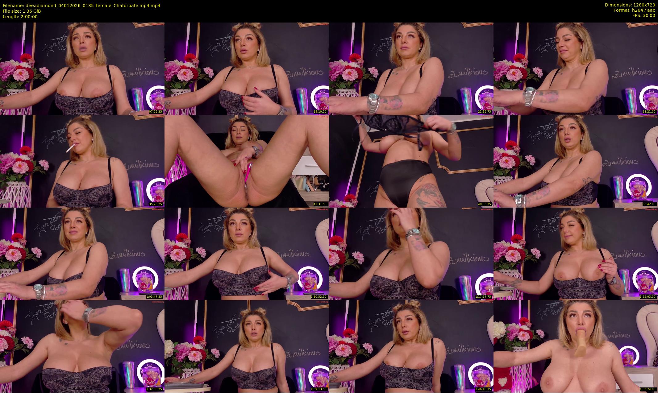 deeadiamond — 120 minute Chaturbate female cam show recording, 720p, Jan 4, 2026