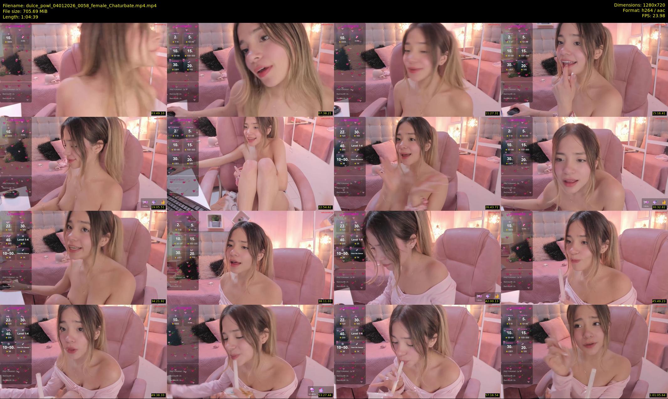 dulce_powl — 65 minute Chaturbate female cam show recording, 720p, Jan 4, 2026