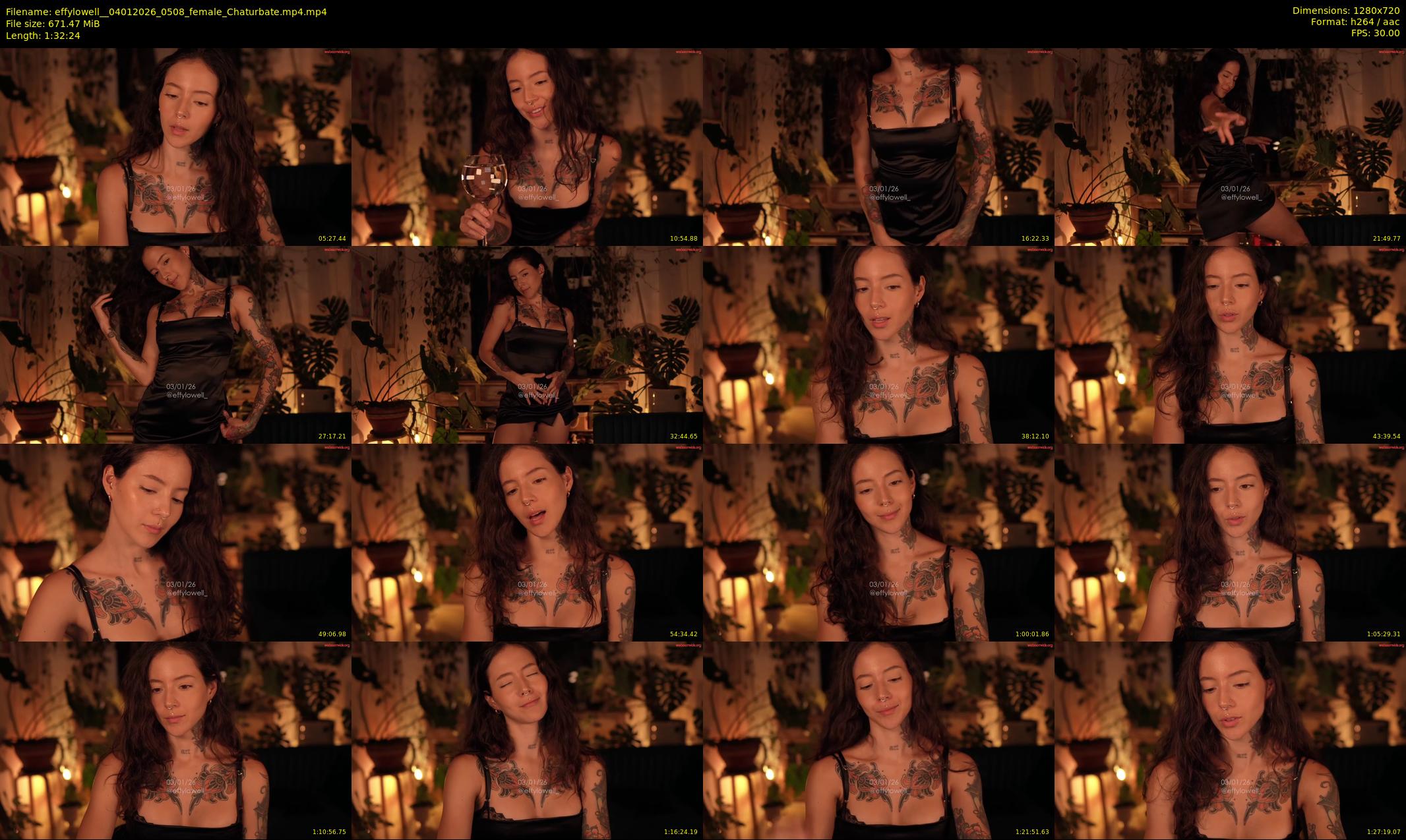 effylowell_ — 93 minute Chaturbate female cam show recording, 720p, Jan 4, 2026
