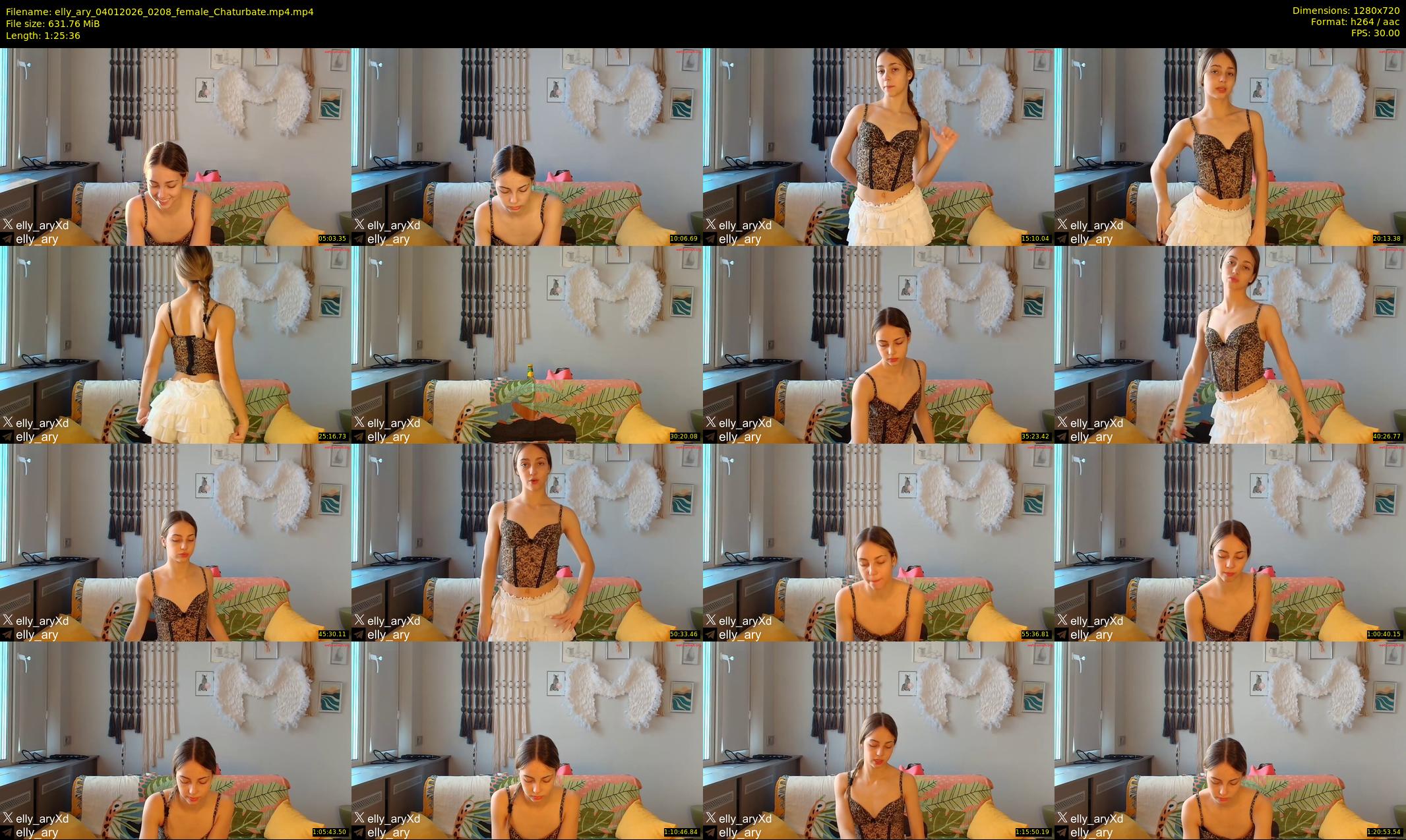 elly_ary — 86 minute Chaturbate female cam show recording, 720p, Jan 4, 2026