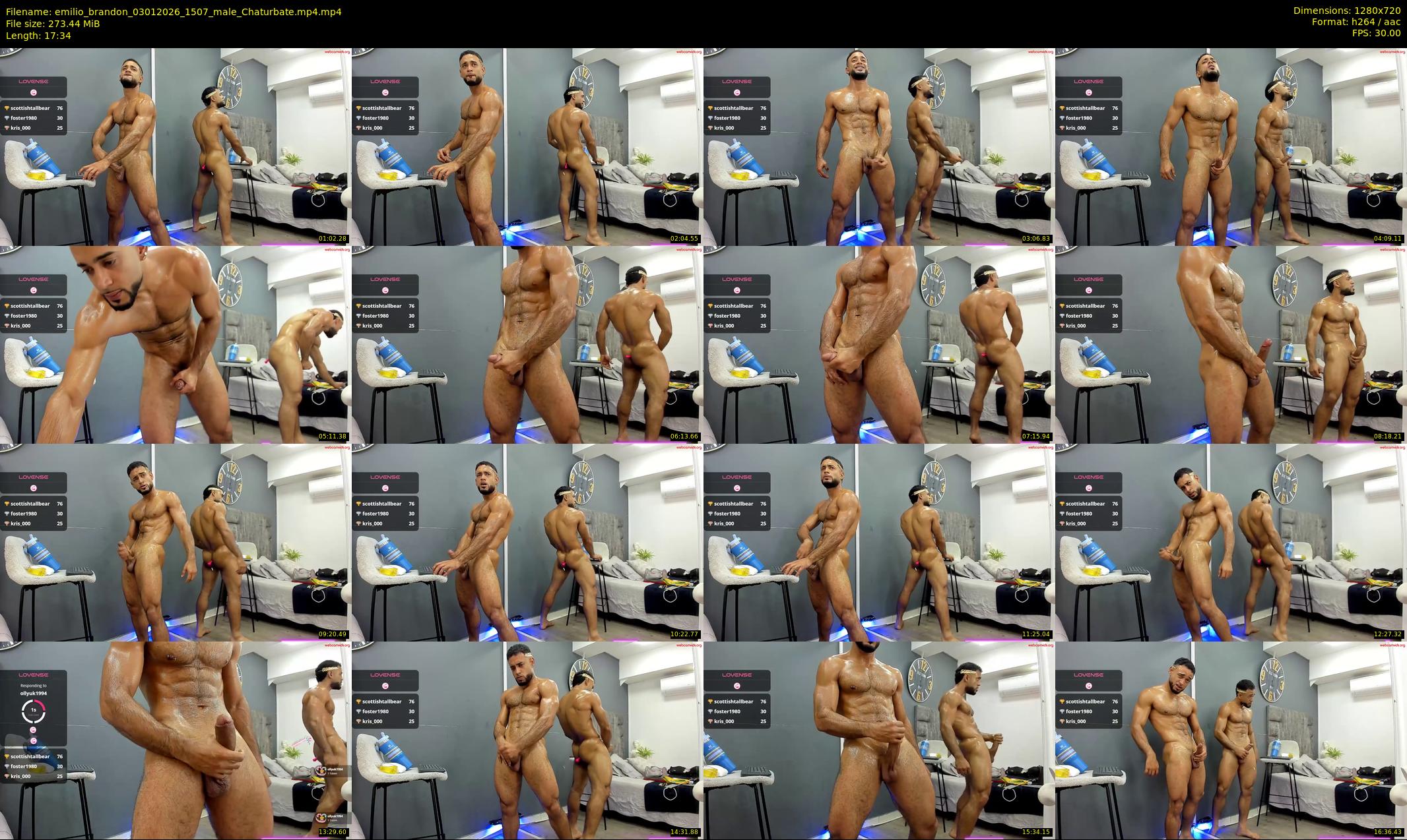 emilio_brandon — 18 minute Chaturbate male cam show recording, 720p, Jan 3, 2026