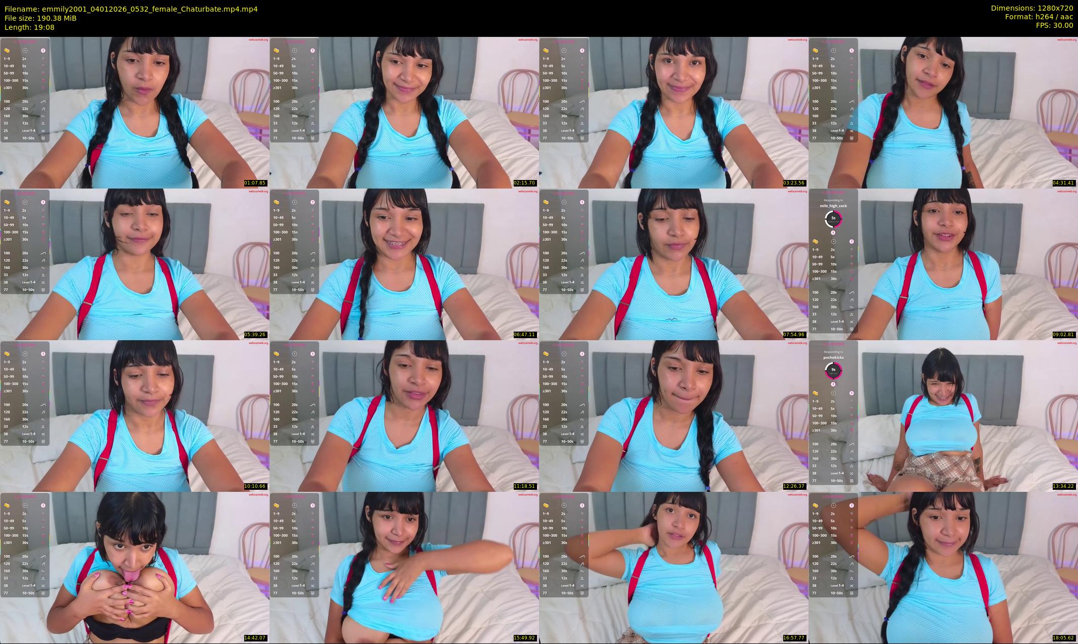 emmily2001 — 20 minute Chaturbate female cam show recording, 720p, Jan 4, 2026