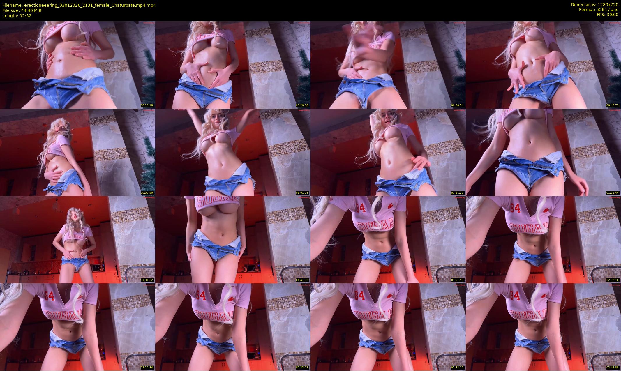erectioneeering — 3 minute Chaturbate female cam show recording, 720p, Jan 3, 2026