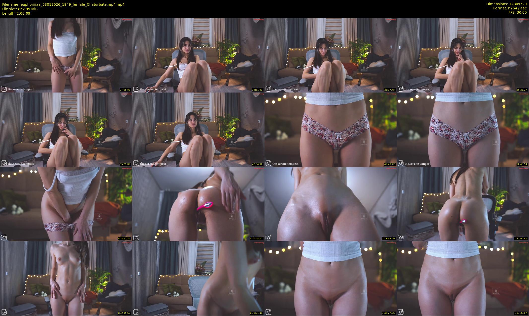 euphoriiiaa — 121 minute Chaturbate female cam show recording, 720p, Jan 3, 2026