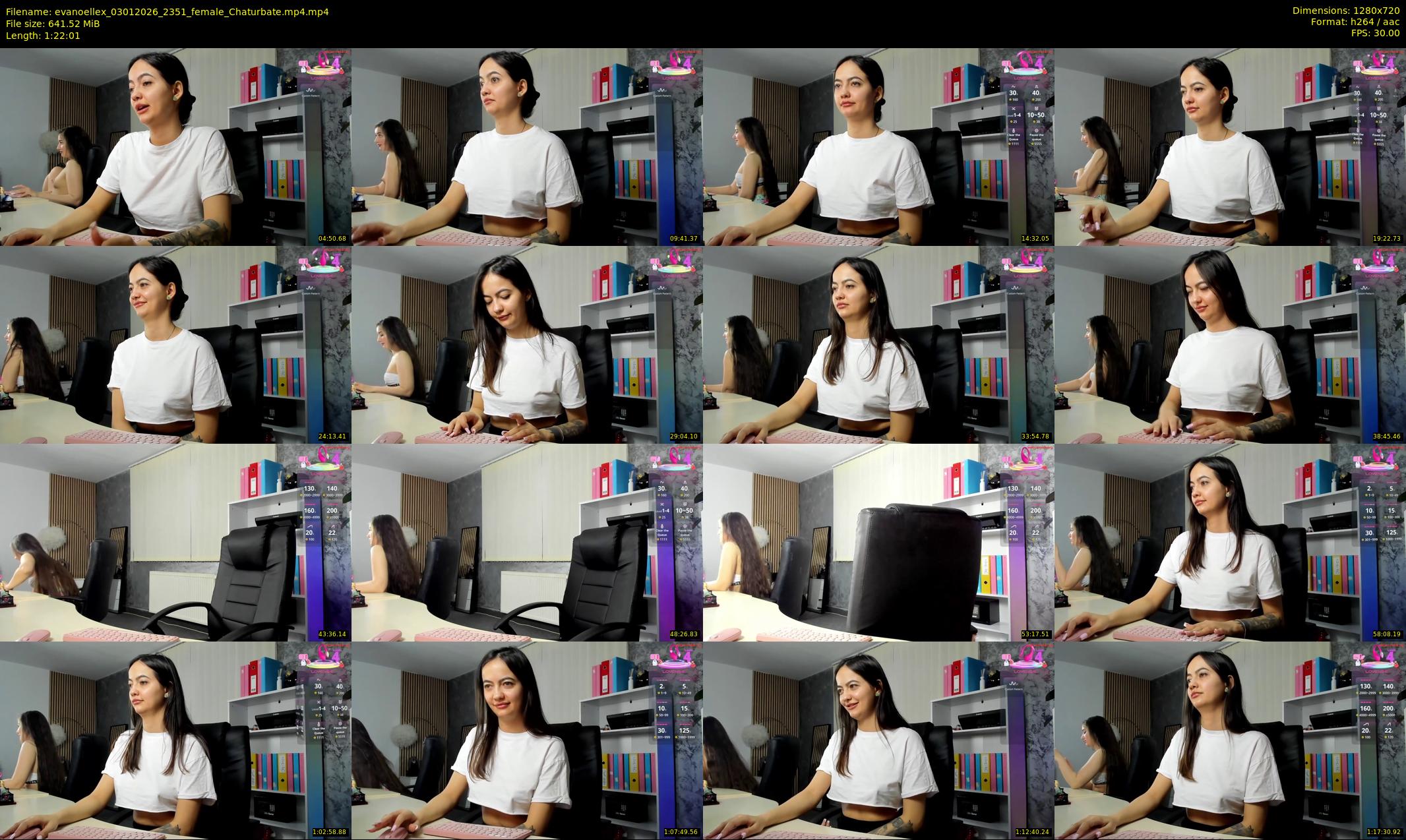 evanoellex — 83 minute Chaturbate female cam show recording, 720p, Jan 3, 2026