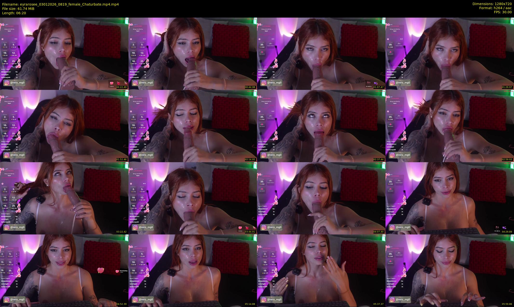 eyrarosee — 7 minute Chaturbate female cam show recording, 720p, Jan 3, 2026