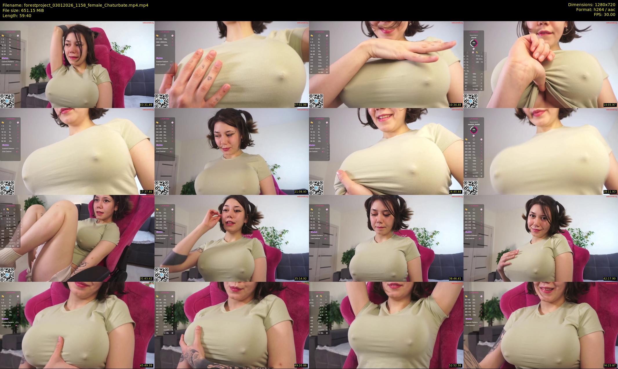 forestproject — 60 minute Chaturbate female cam show recording, 720p, Jan 3, 2026