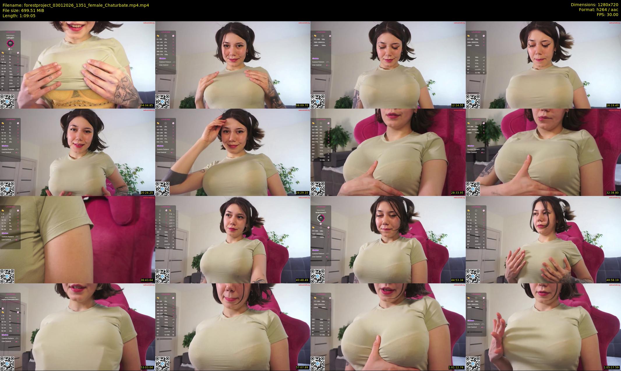 forestproject — 70 minute Chaturbate female cam show recording, 720p, Jan 3, 2026