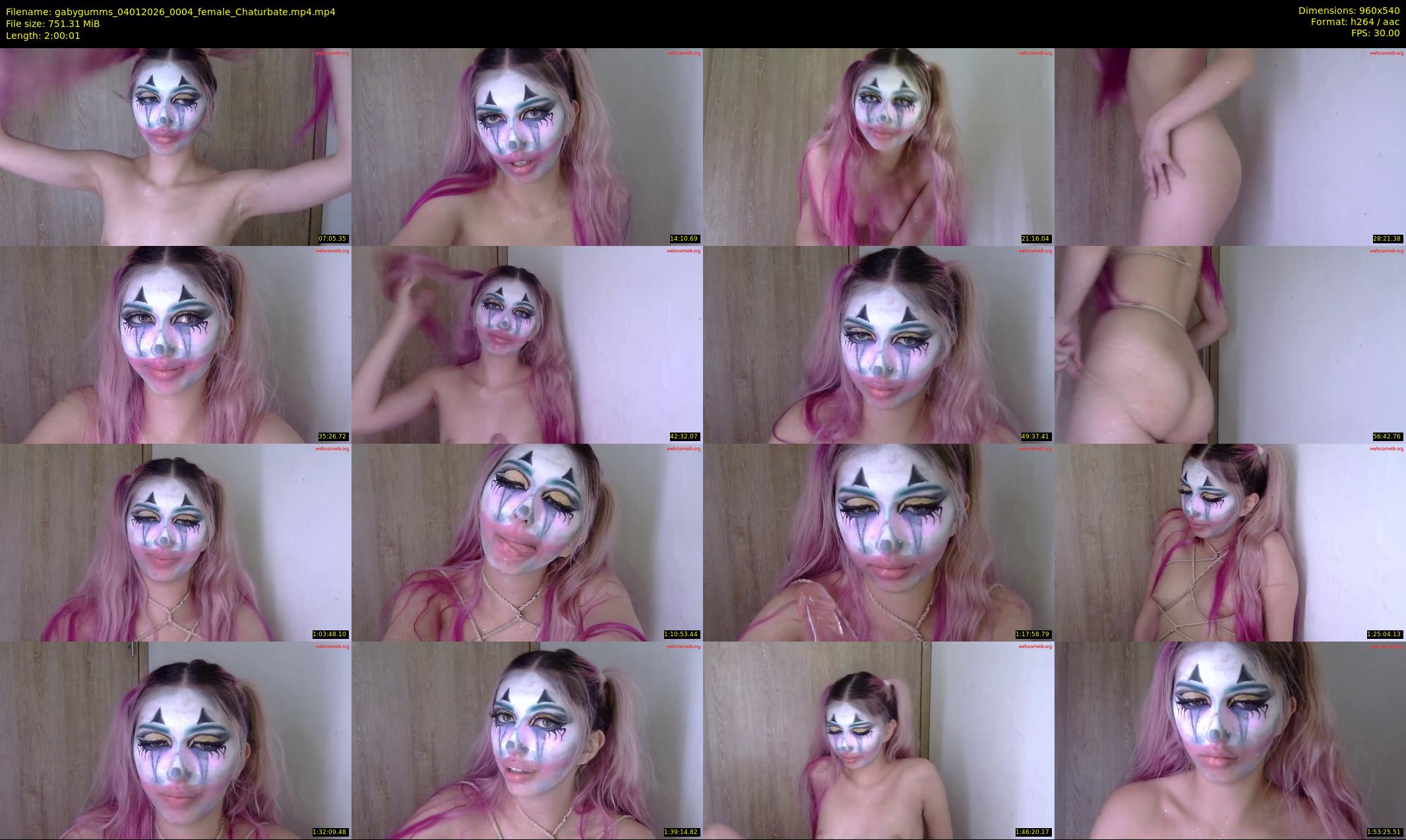gabygumms — 121 minute Chaturbate female cam show recording, 480p, Jan 4, 2026