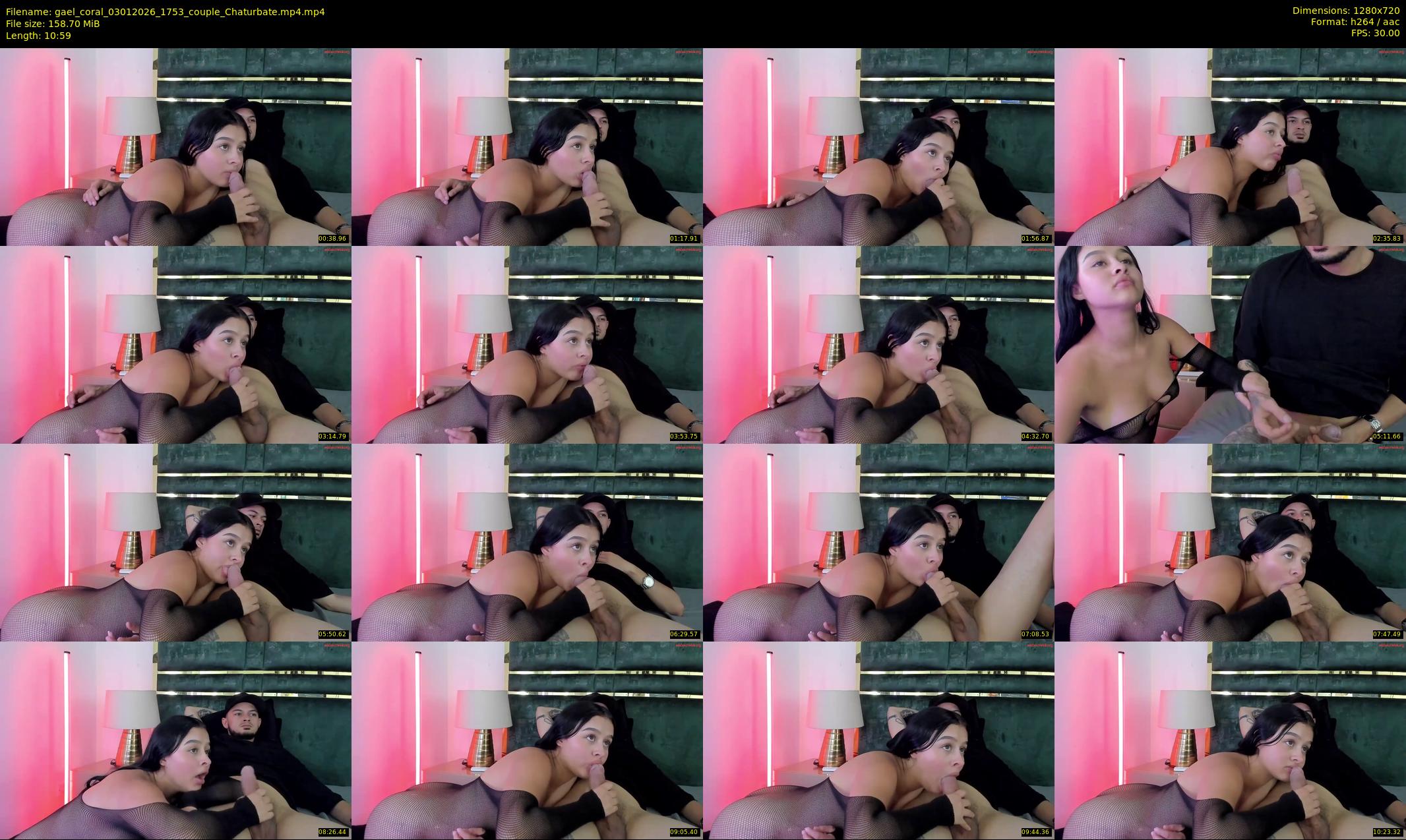 gael_coral — 11 minute Chaturbate couple cam show recording, 720p, Jan 3, 2026