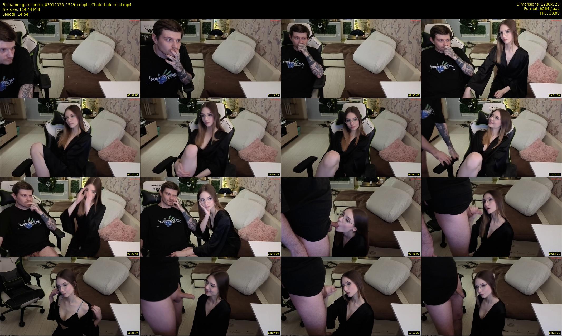 gamebelka — 15 minute Chaturbate couple cam show recording, 720p, Jan 3, 2026