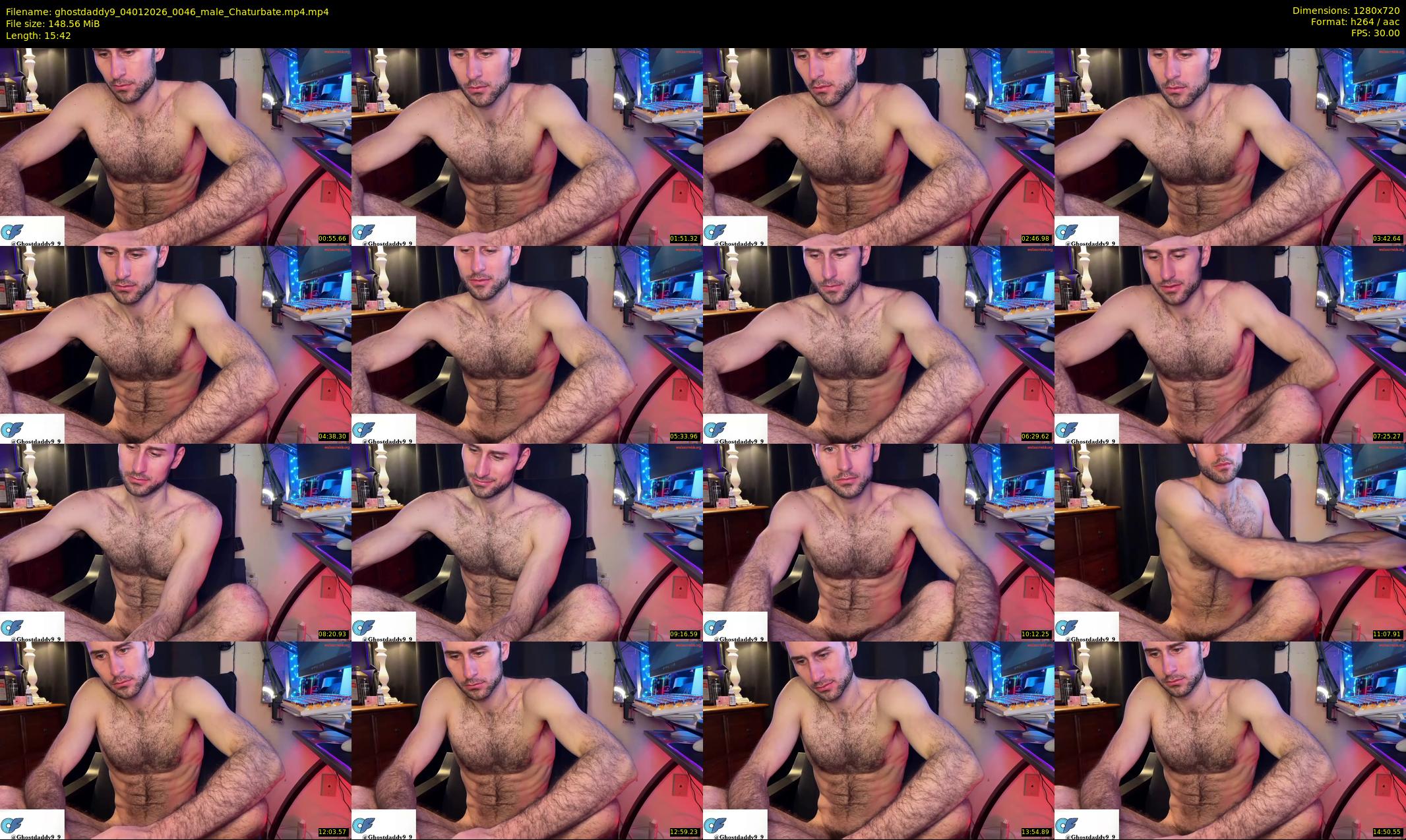 ghostdaddy9 — 16 minute Chaturbate male cam show recording, 720p, Jan 4, 2026
