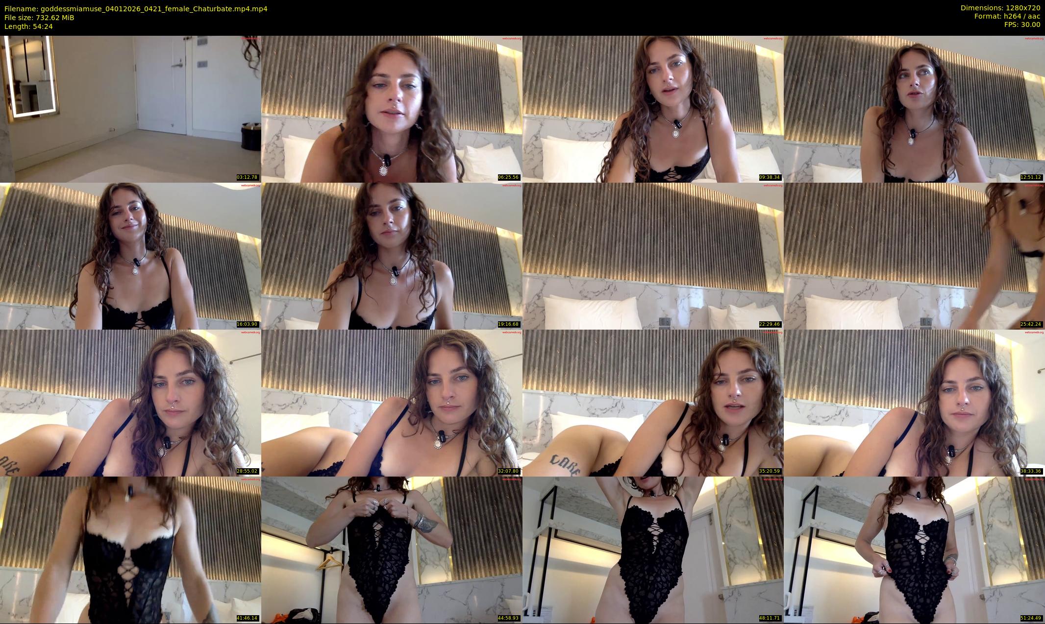 goddessmiamuse — 55 minute Chaturbate female cam show recording, 720p, Jan 4, 2026