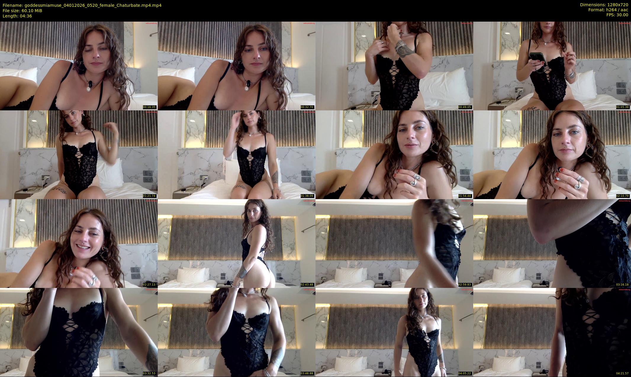 goddessmiamuse — 5 minute Chaturbate female cam show recording, 720p, Jan 4, 2026