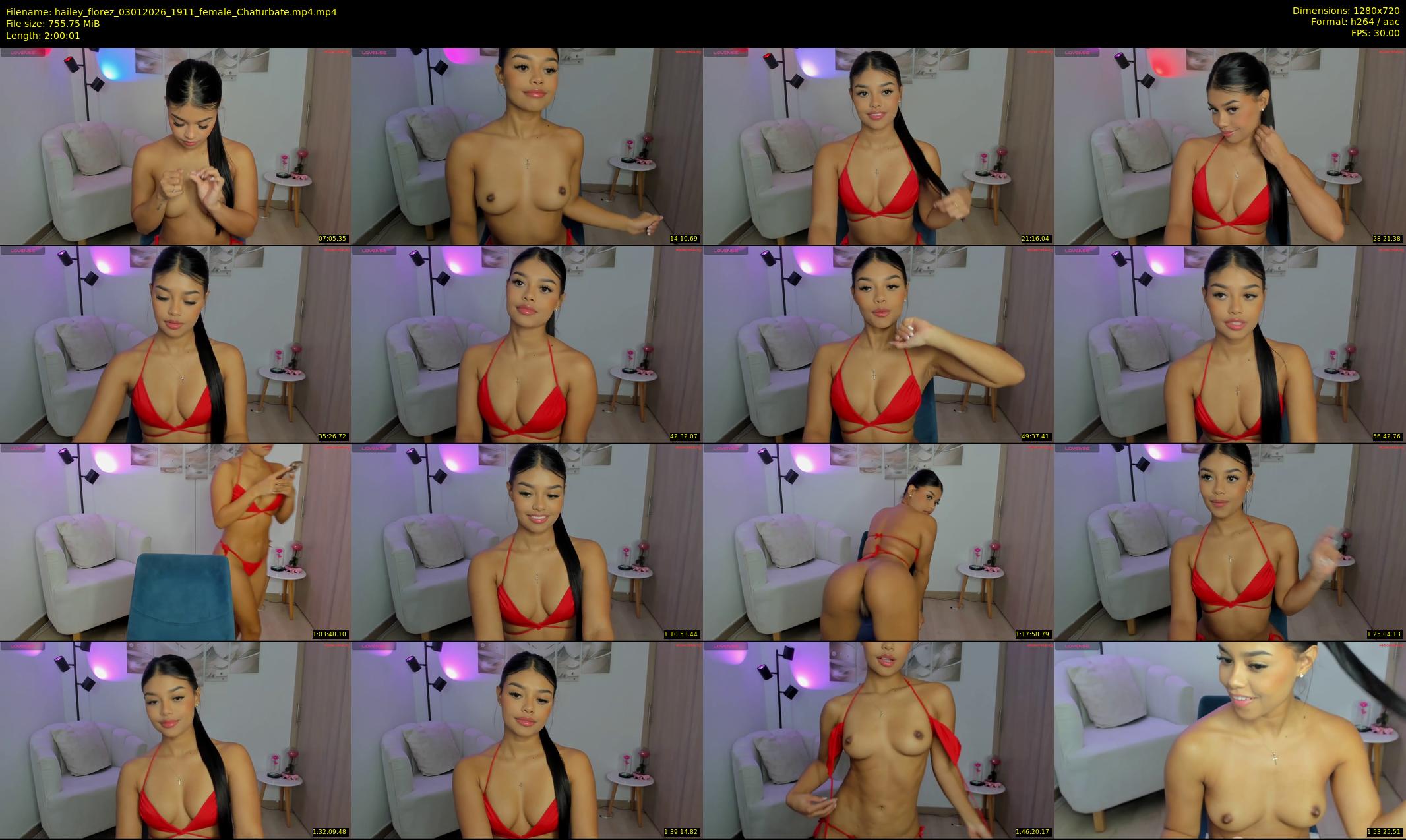hailey_florez — 121 minute Chaturbate female cam show recording, 720p, Jan 3, 2026