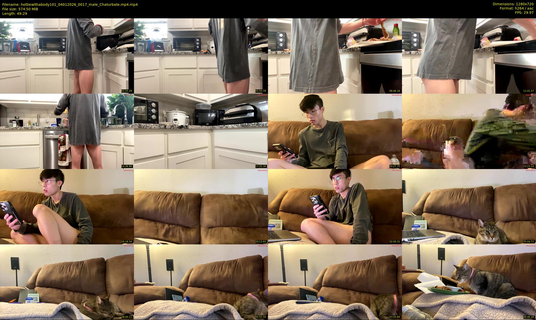 hottiewithabody101 — 50 minute Chaturbate male cam show recording, 720p, Jan 4, 2026