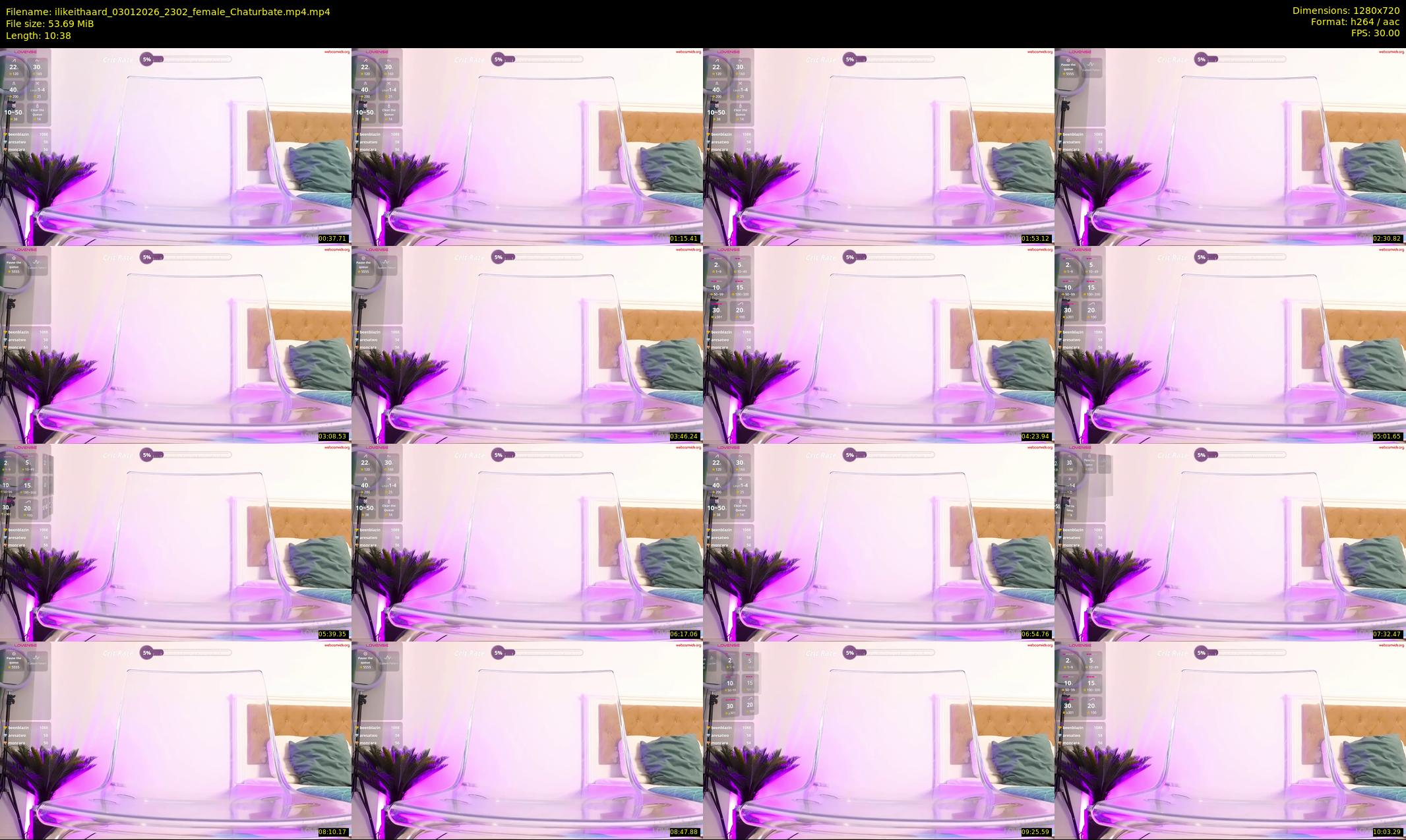 ilikeithaard — 11 minute Chaturbate female cam show recording, 720p, Jan 3, 2026