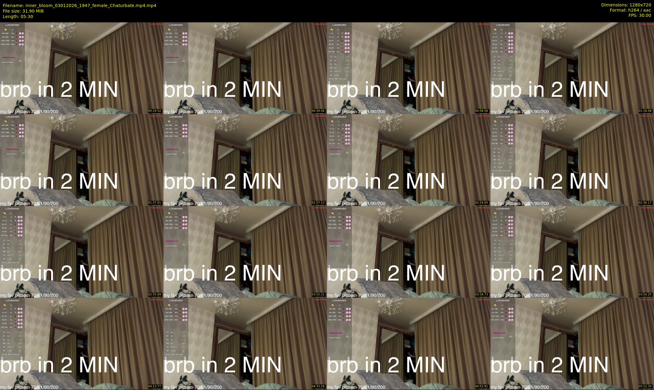 inner_bloom — 6 minute Chaturbate female cam show recording, 720p, Jan 3, 2026