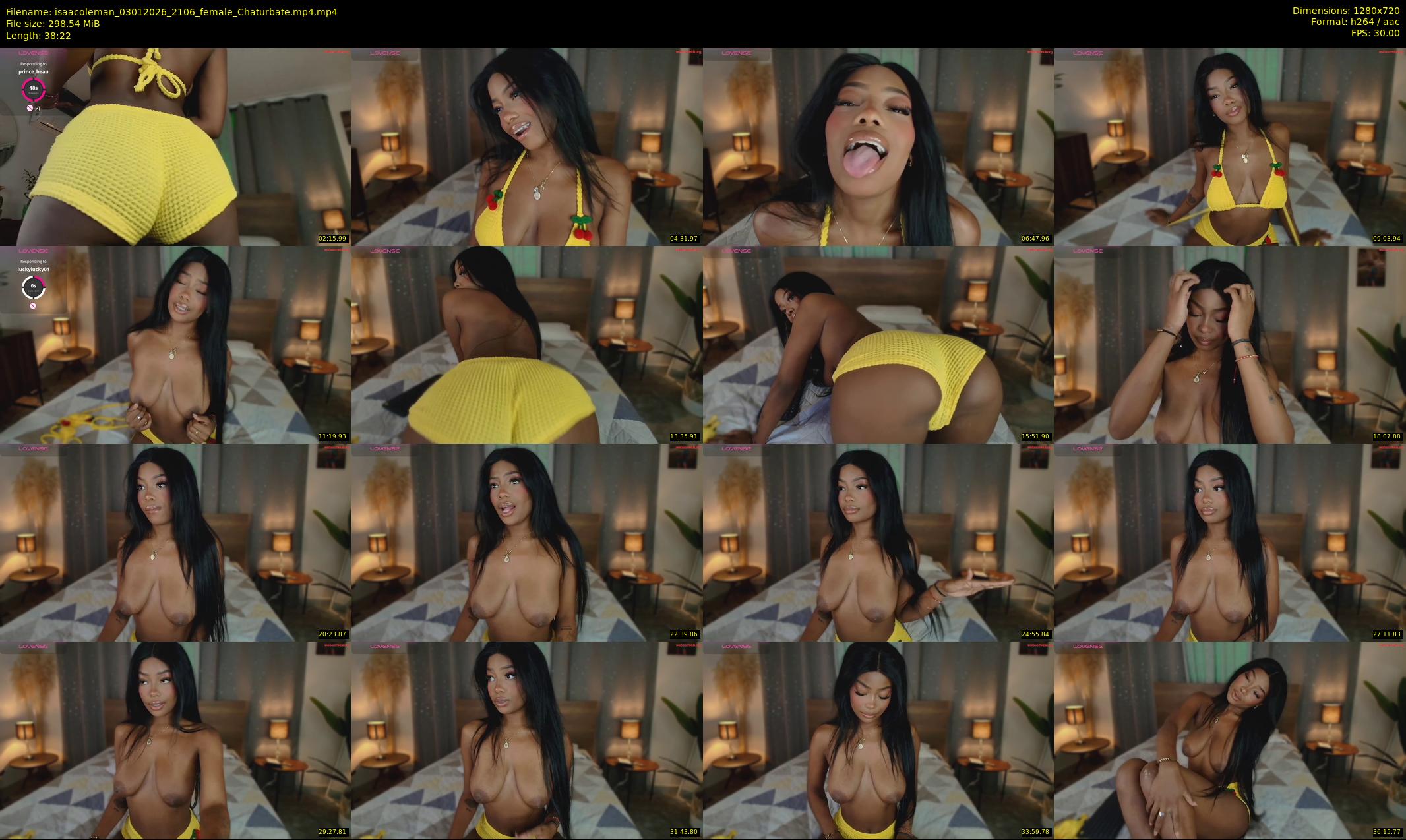 isaacoleman — 39 minute Chaturbate female cam show recording, 720p, Jan 3, 2026