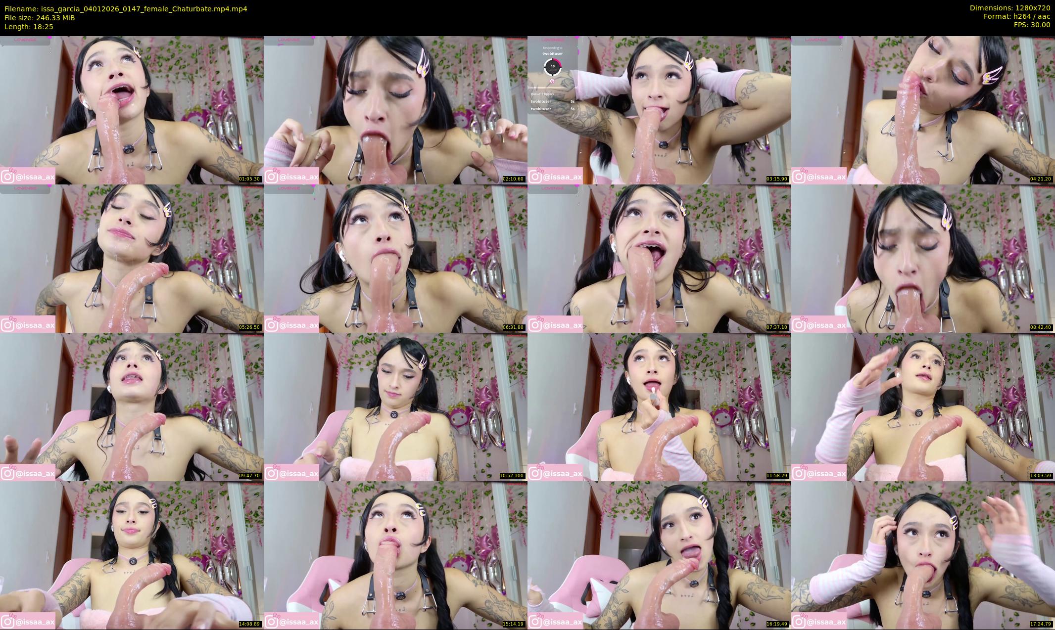 issa_garcia — 19 minute Chaturbate female cam show recording, 720p, Jan 4, 2026