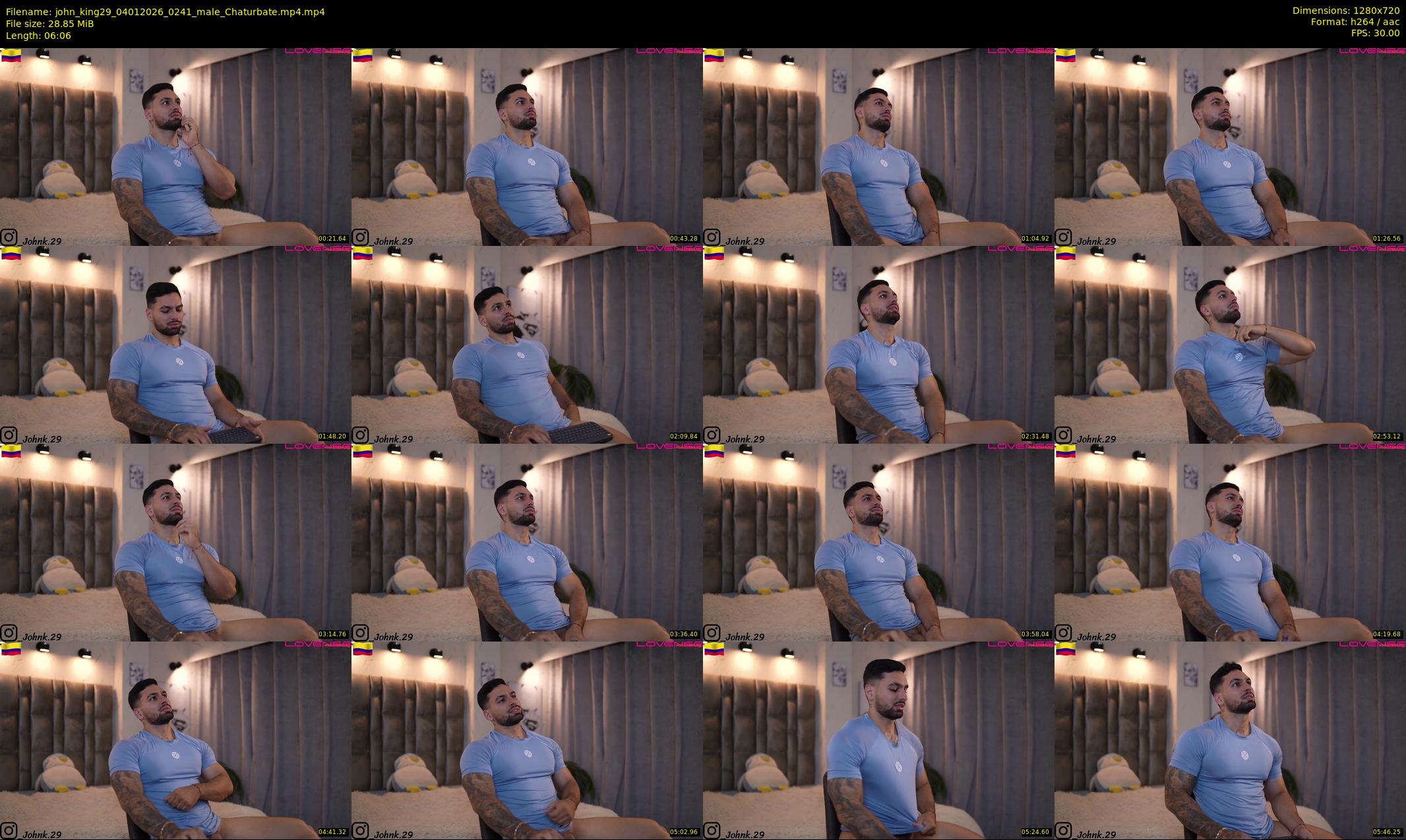 john_king29 — 7 minute Chaturbate male cam show recording, 720p, Jan 4, 2026