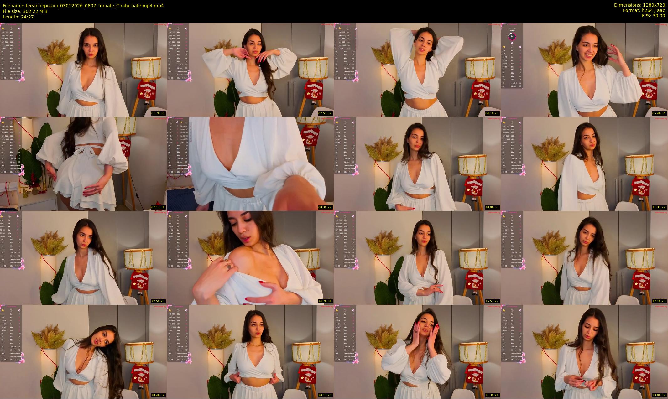 leeannepizzini — 25 minute Chaturbate female cam show recording, 720p, Jan 3, 2026