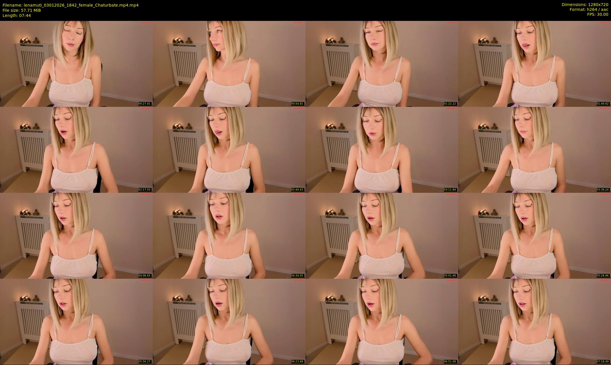 lenamuti — 8 minute Chaturbate female cam show recording, 720p, Jan 3, 2026