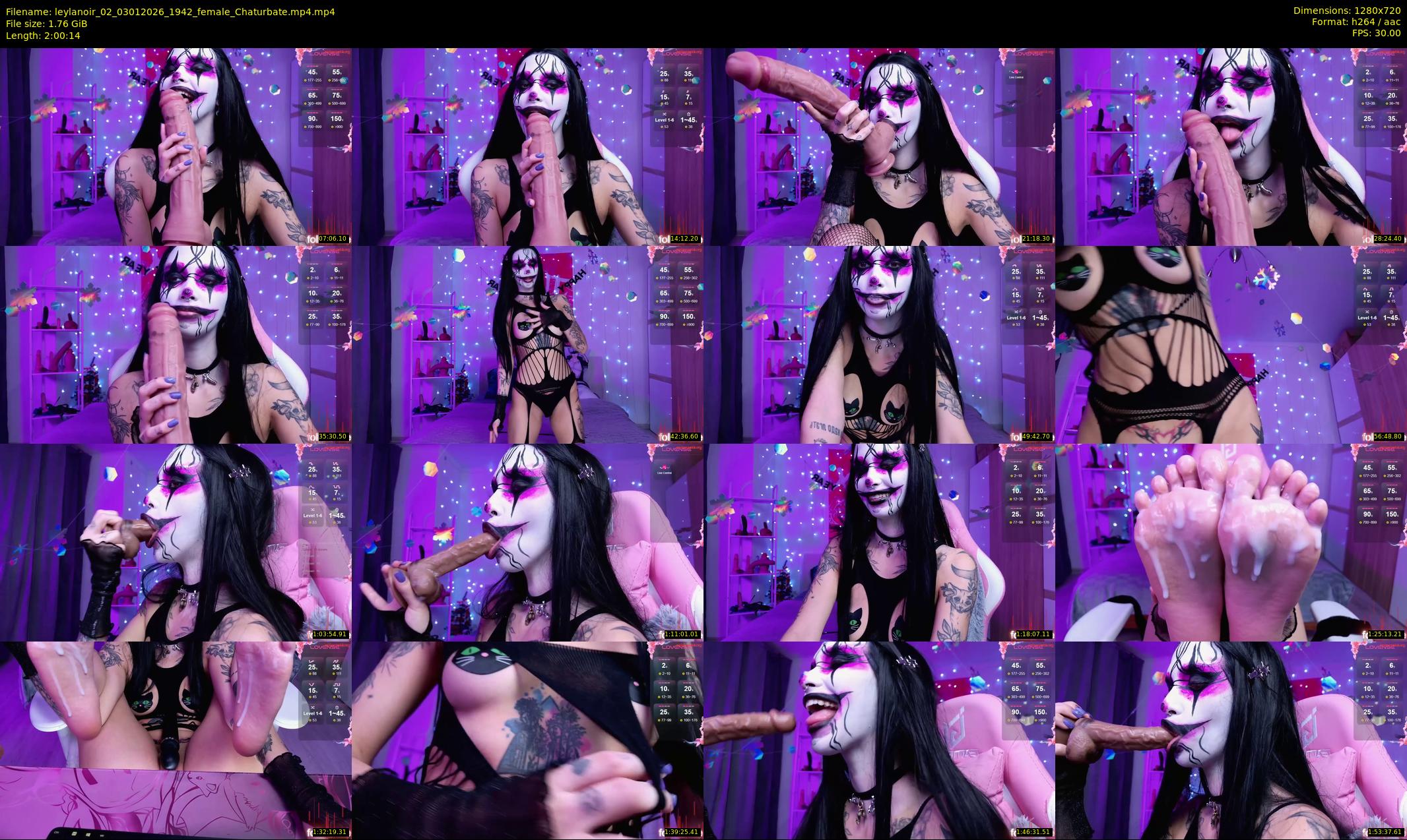 leylanoir_02 — 121 minute Chaturbate female cam show recording, 720p, Jan 3, 2026