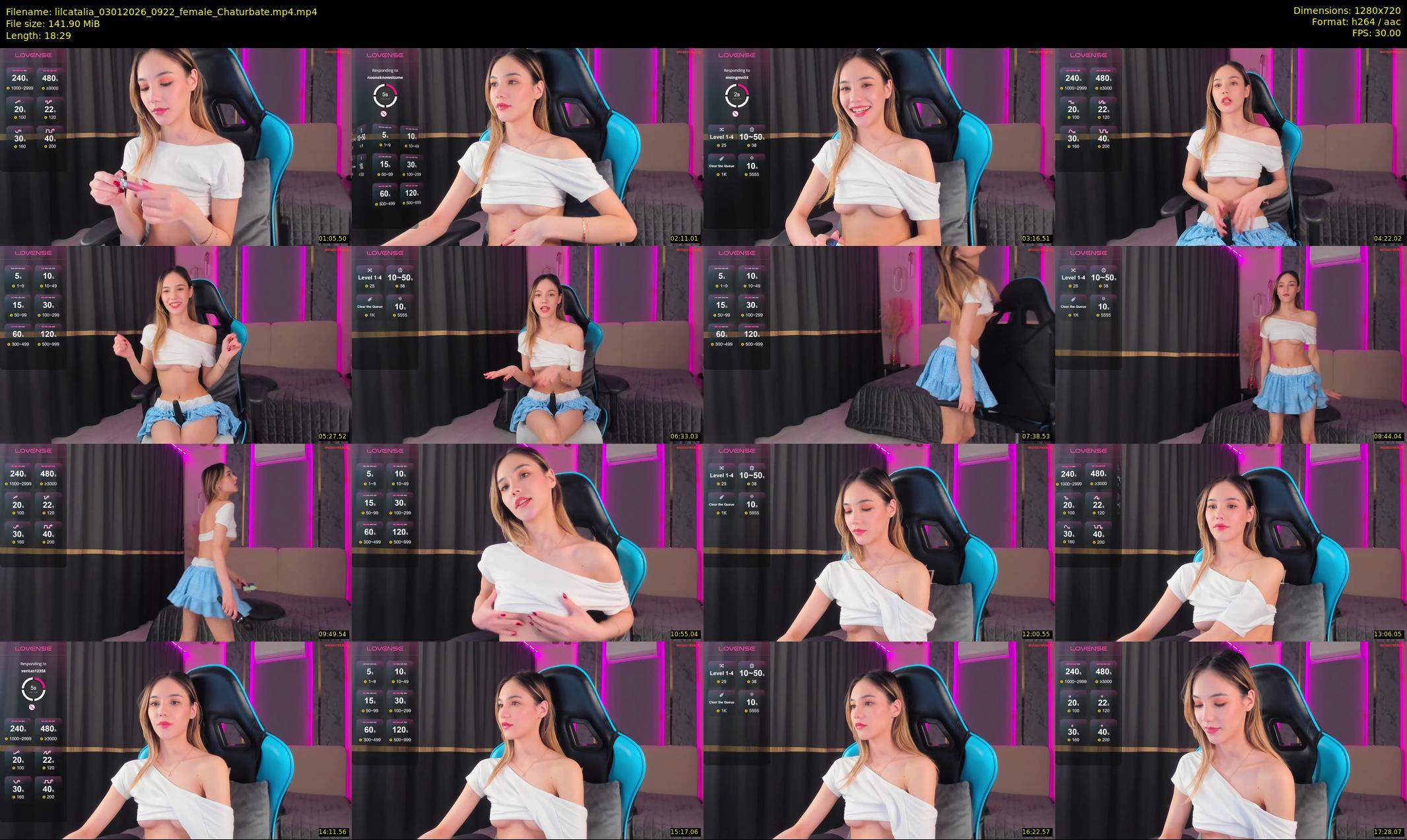 lilcatalia — 19 minute Chaturbate female cam show recording, 720p, Jan 3, 2026
