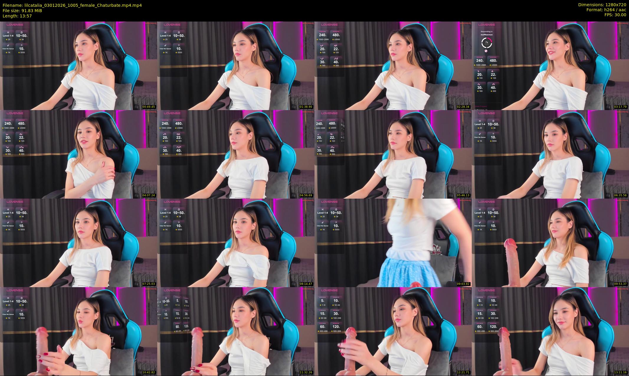 lilcatalia — 14 minute Chaturbate female cam show recording, 720p, Jan 3, 2026